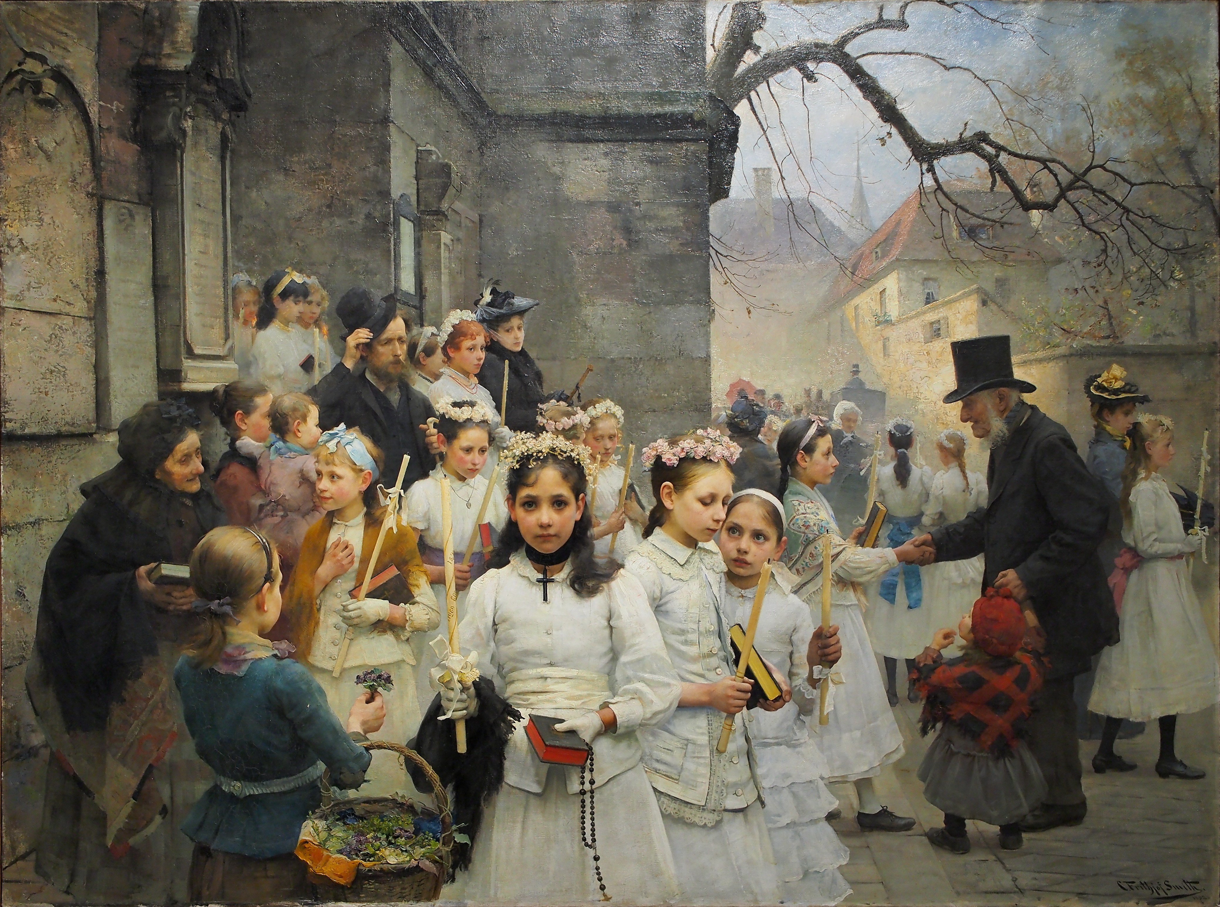 After first Communion (Carl Frithjof Smith, 1892)