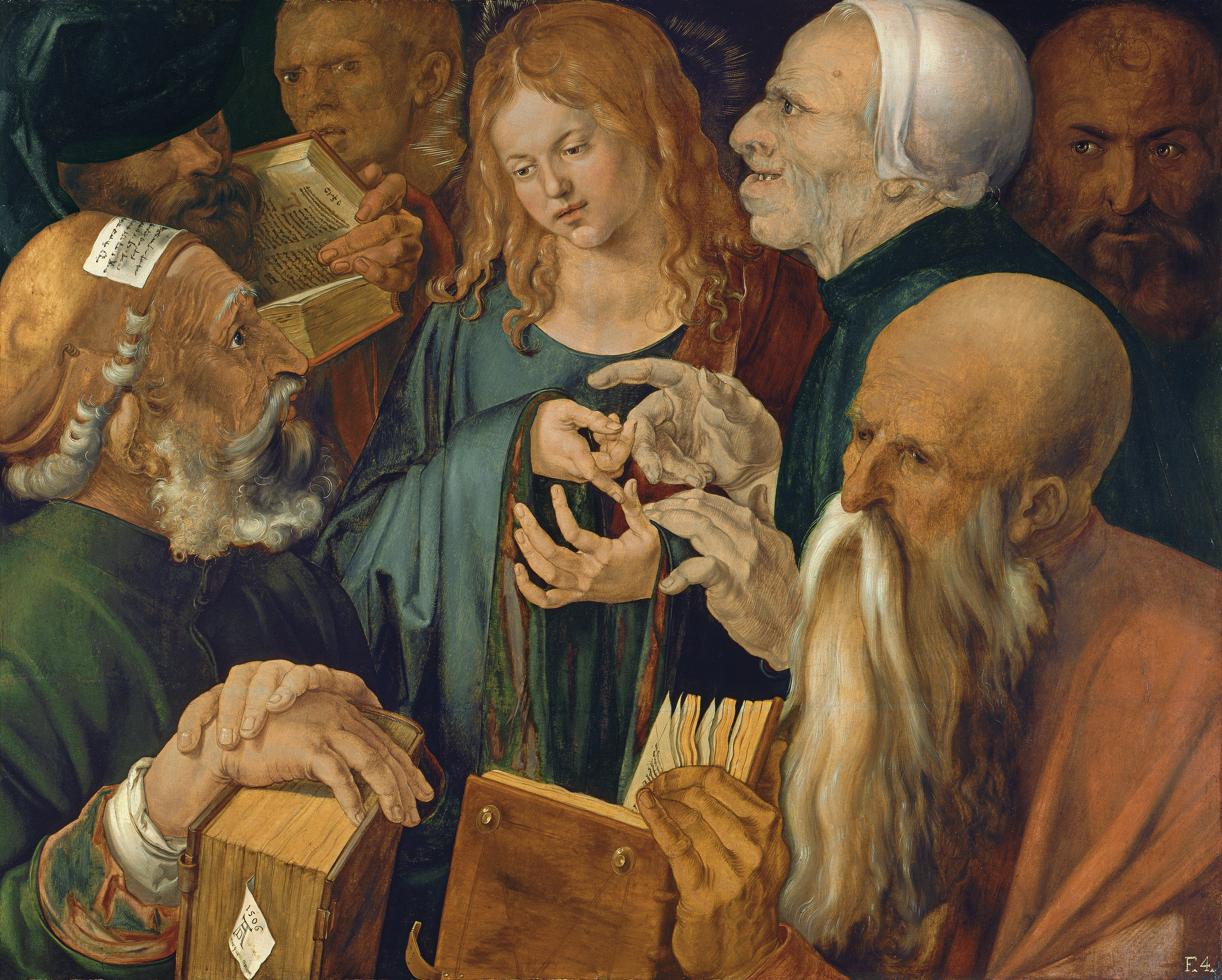 Albrecht Dürer - Jesus among the Doctors - Google Art Project