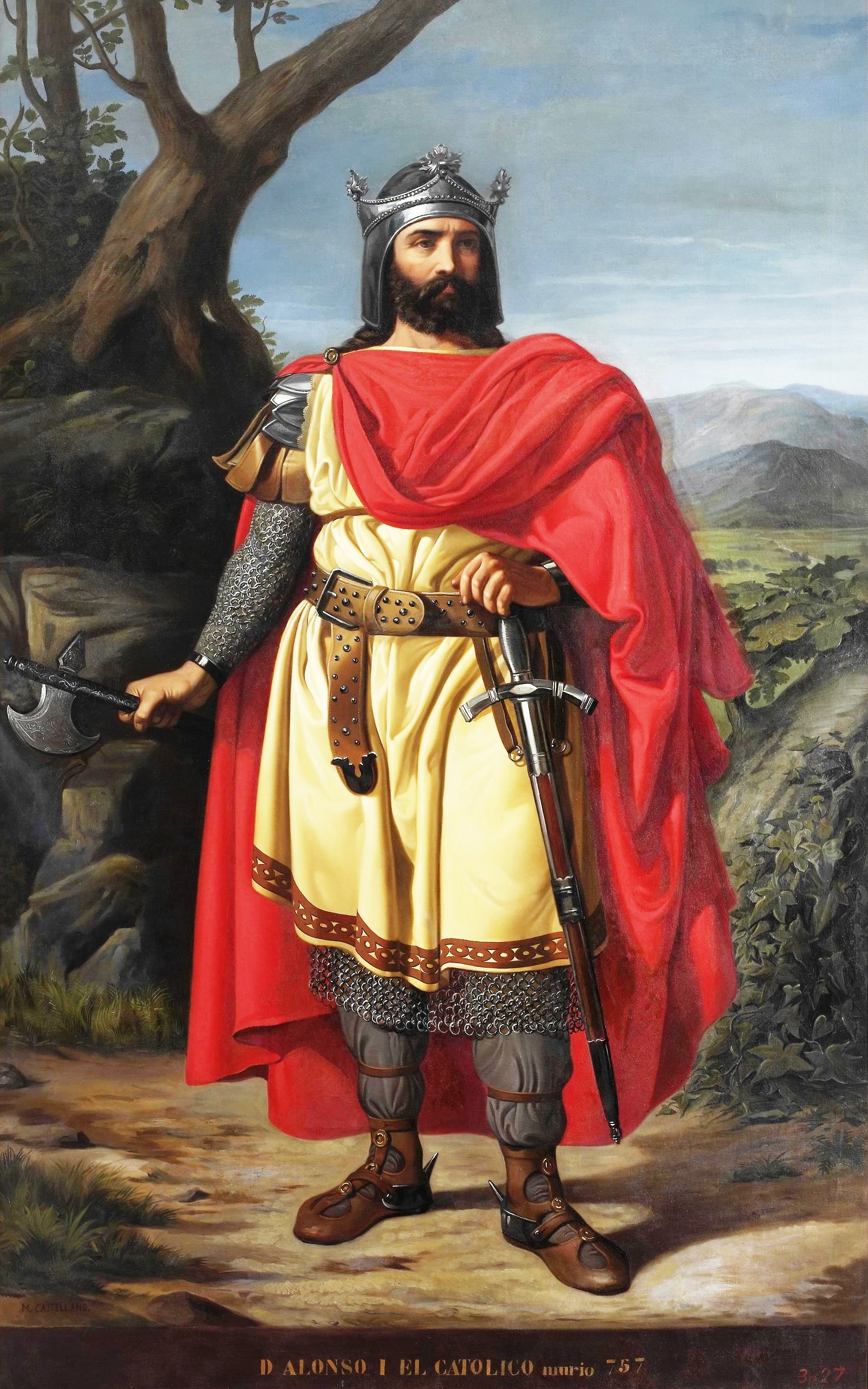 Alfonso I el Católico, rey de Asturias (Museo del Prado)