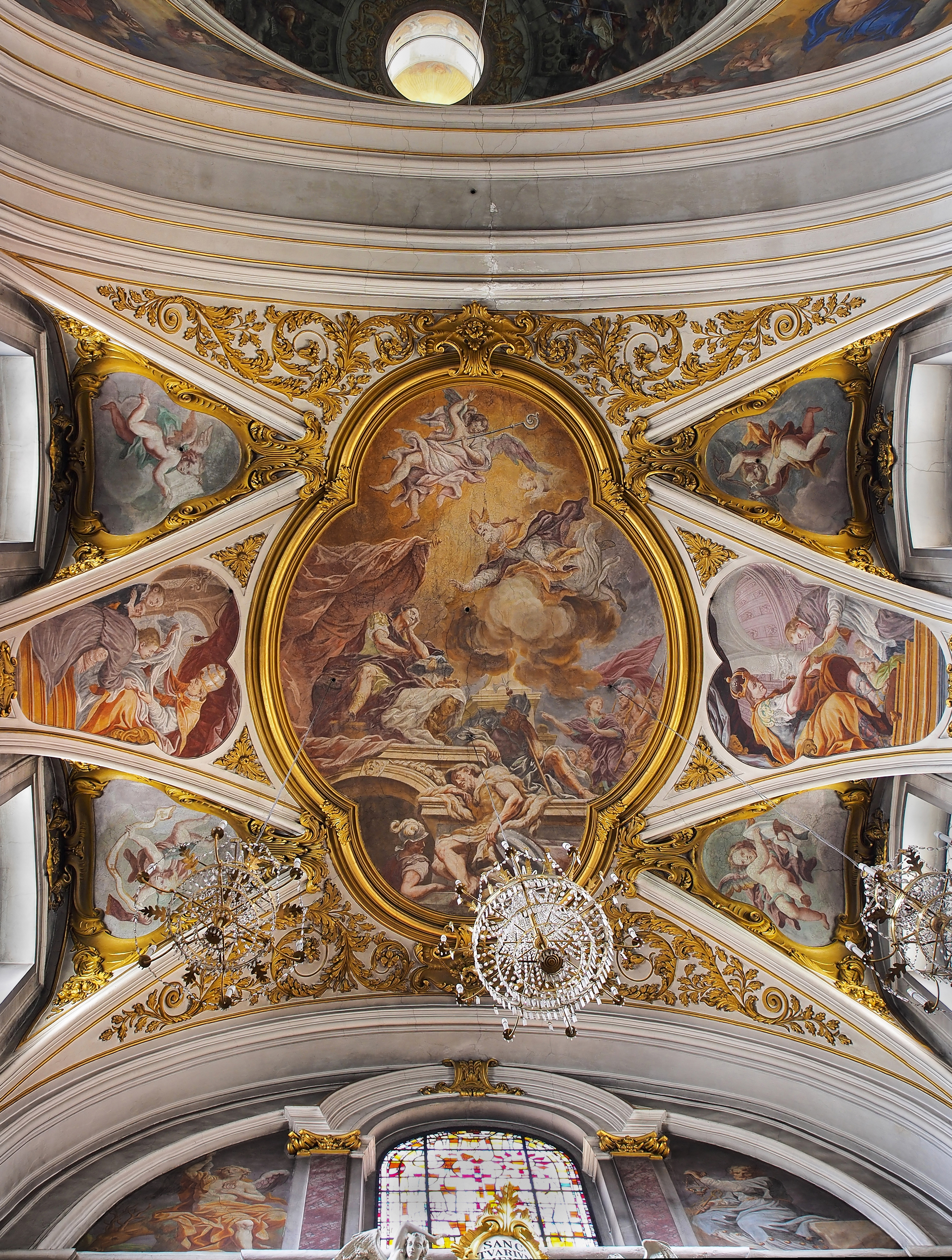 Altar ceiling of Ljubljana Cathedral (Slovenia)