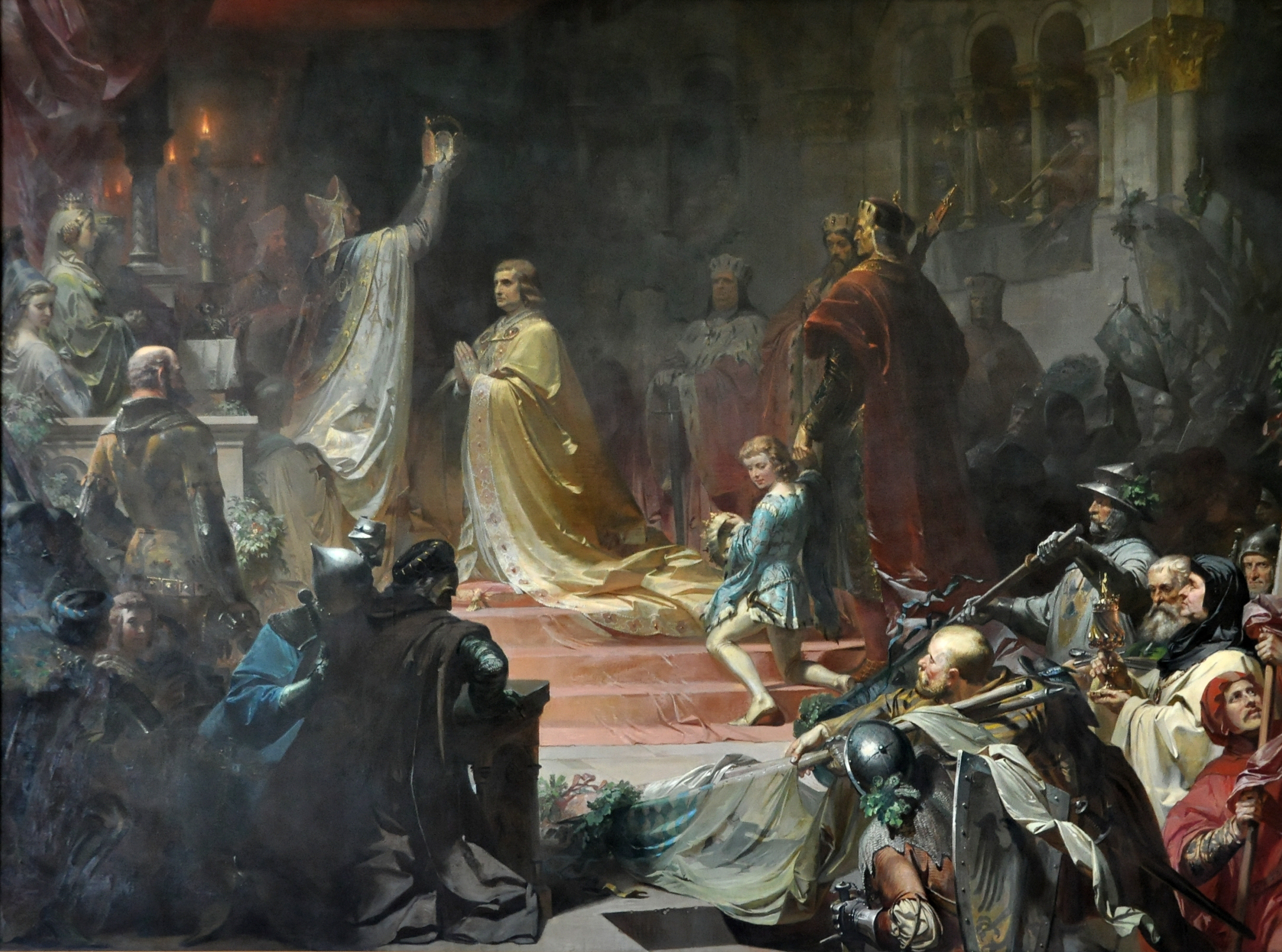 August von Kreling Kaiserkrönung Ludwig des Bayern in Rom