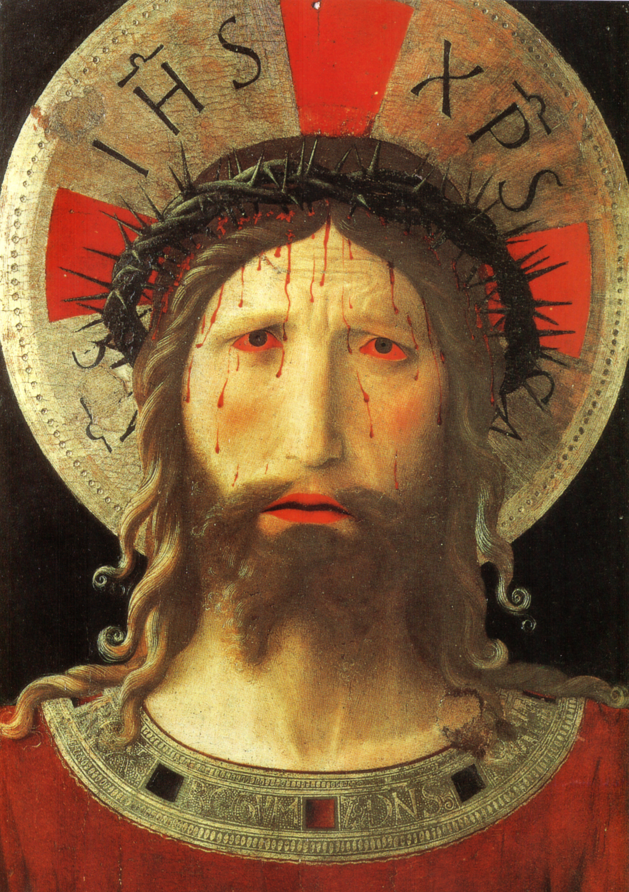 Beato angelico, Cristo coronato di spine, livorno, 1420 circa