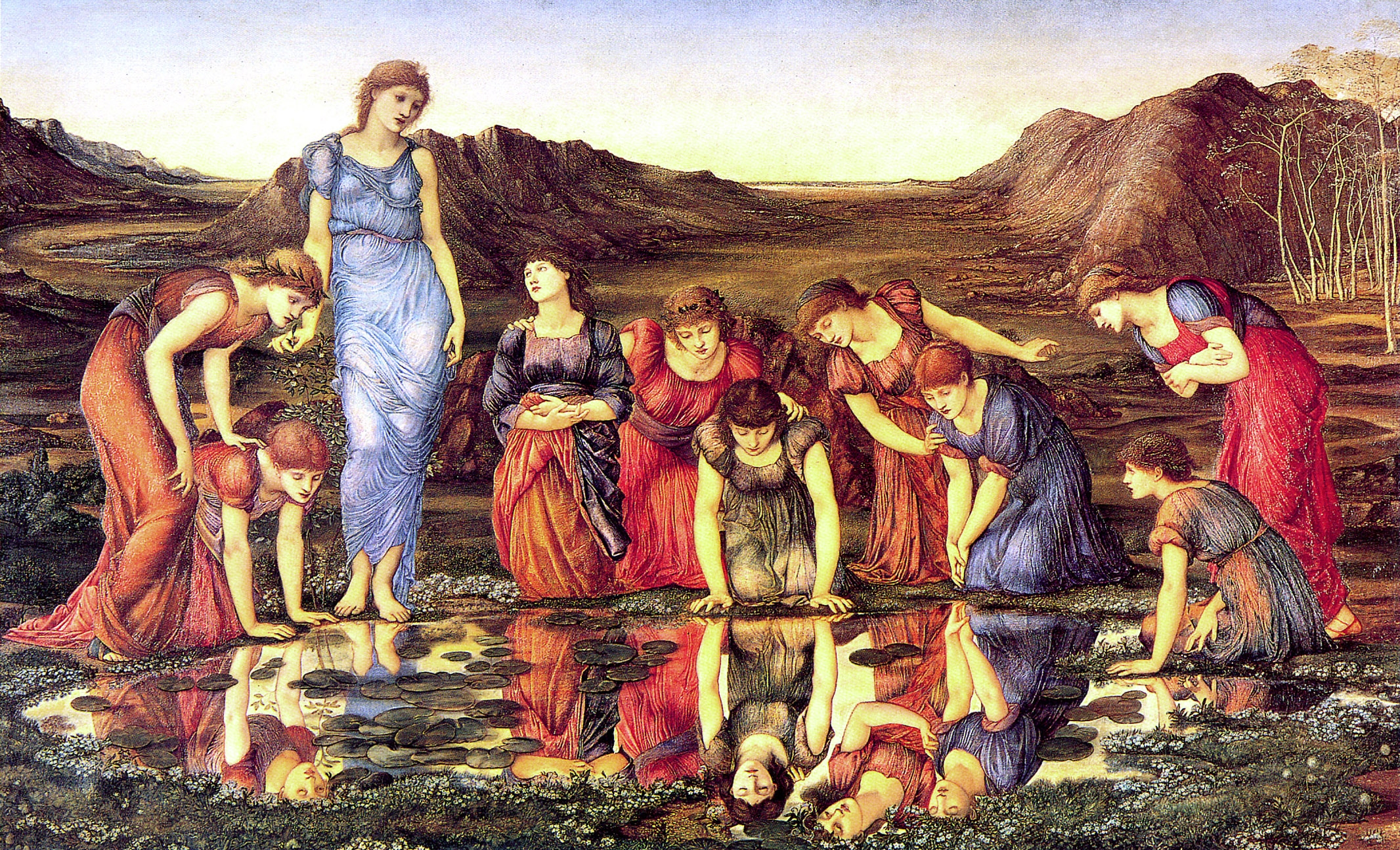 Burne-Jones, Edward - The Mirror of Venus - 1875 - hi res