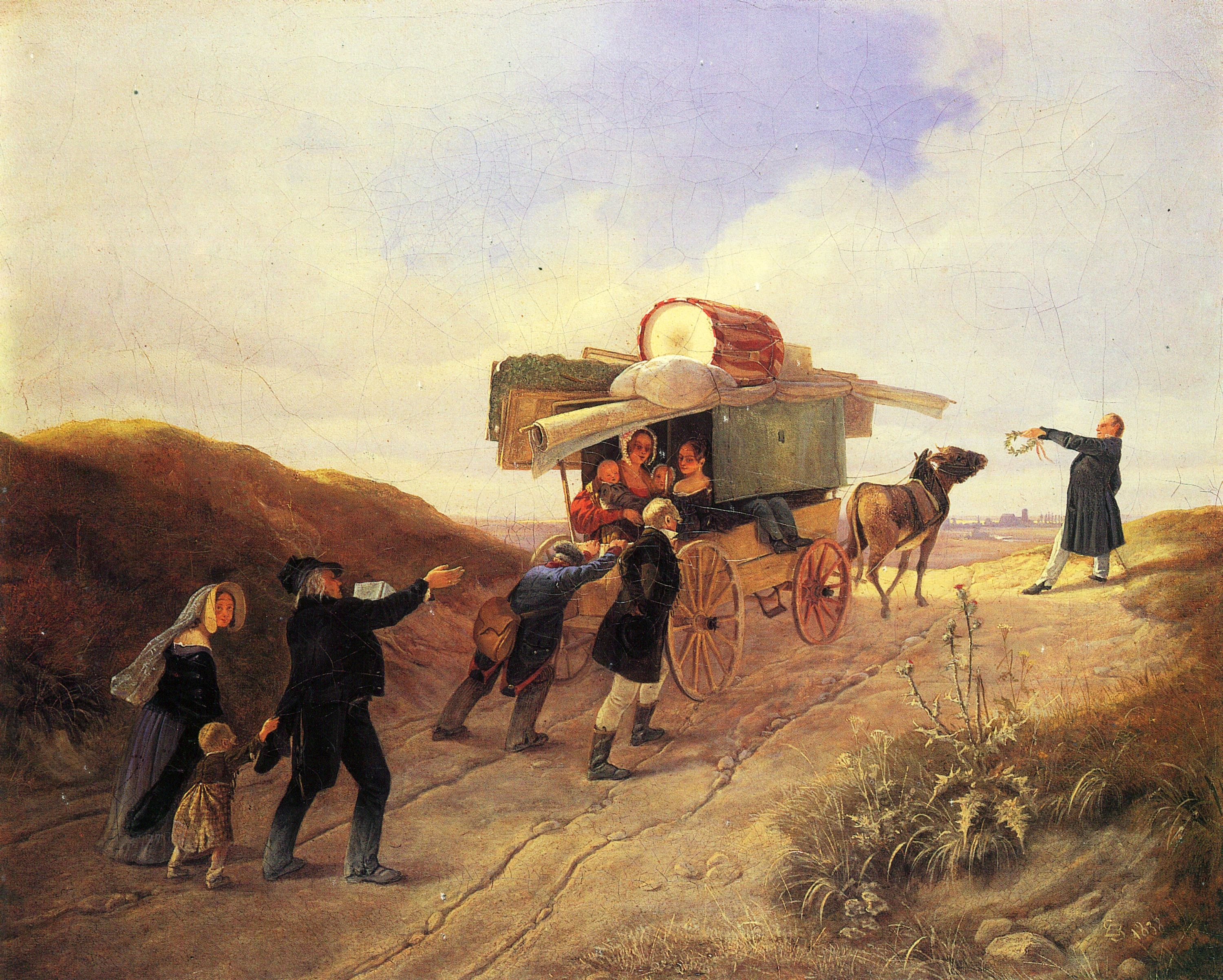 Carl Spitzweg - Reisende Komödianten (ca.1838)