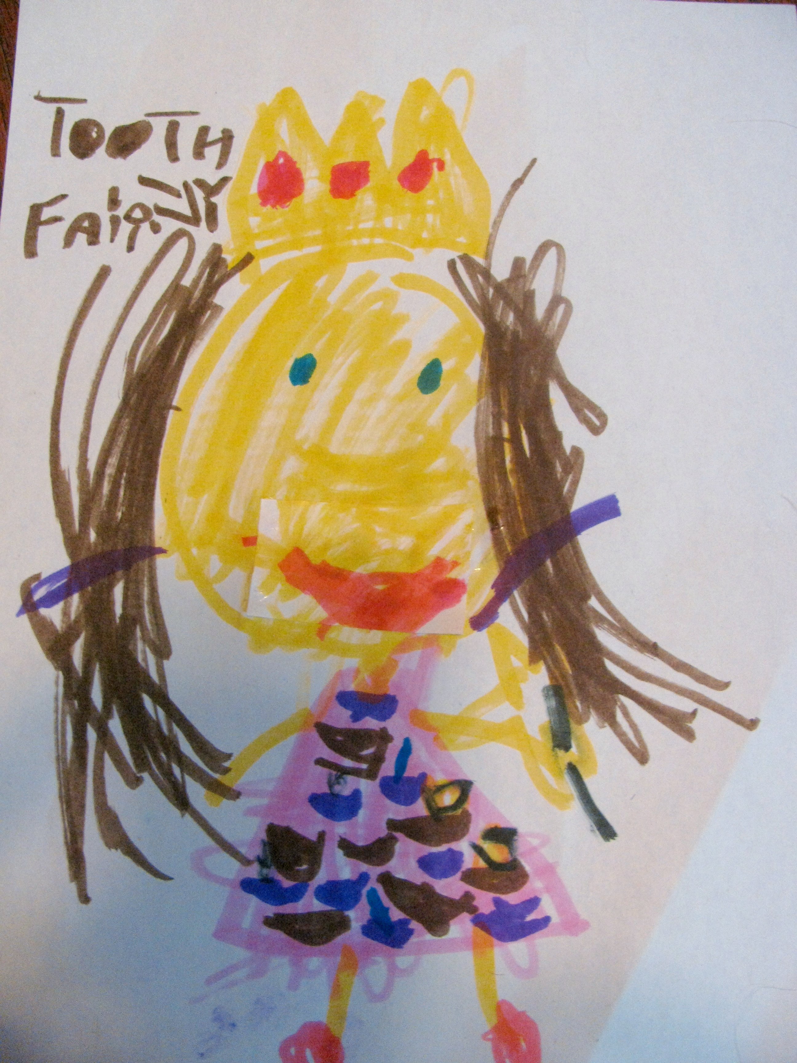 Child's Drawing of the Tooth Fairy
