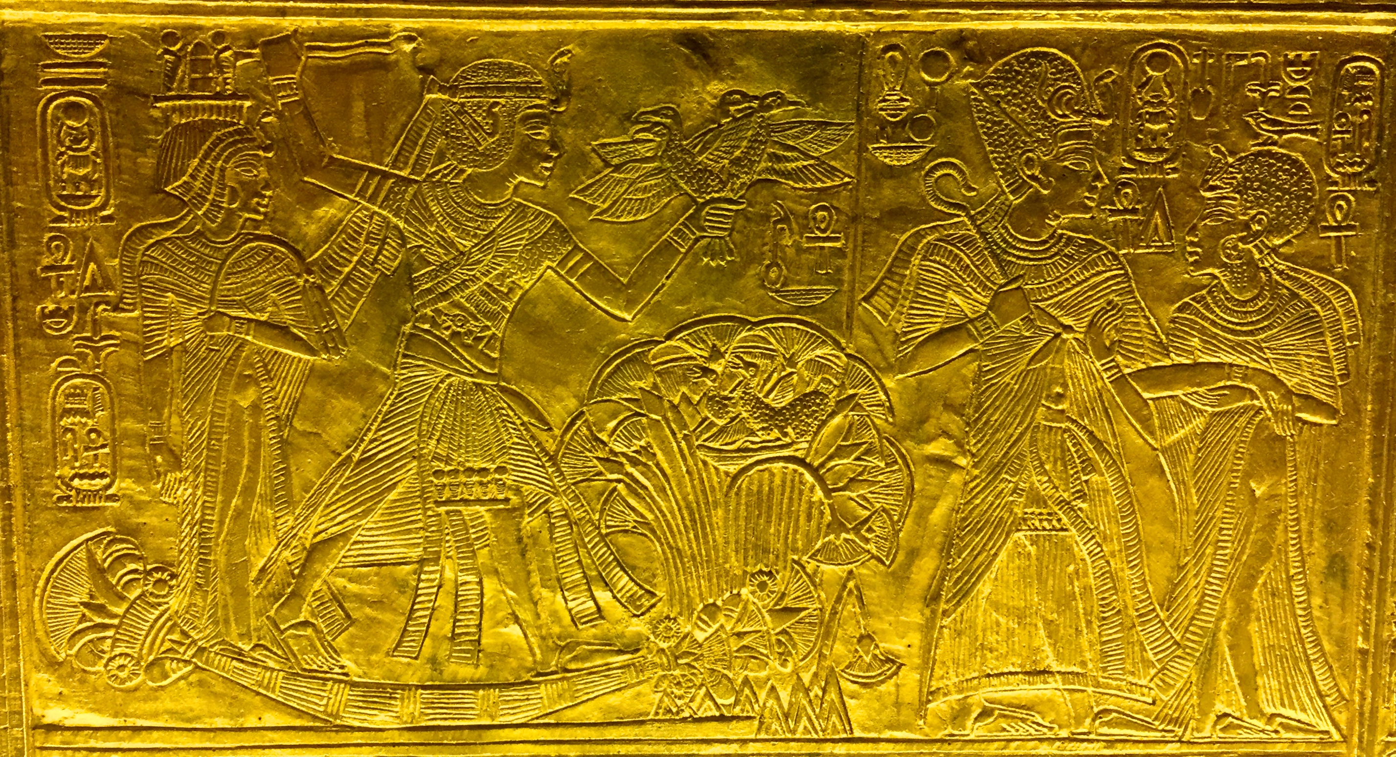 Double scene of Ankhesenamun and Tutankhamun