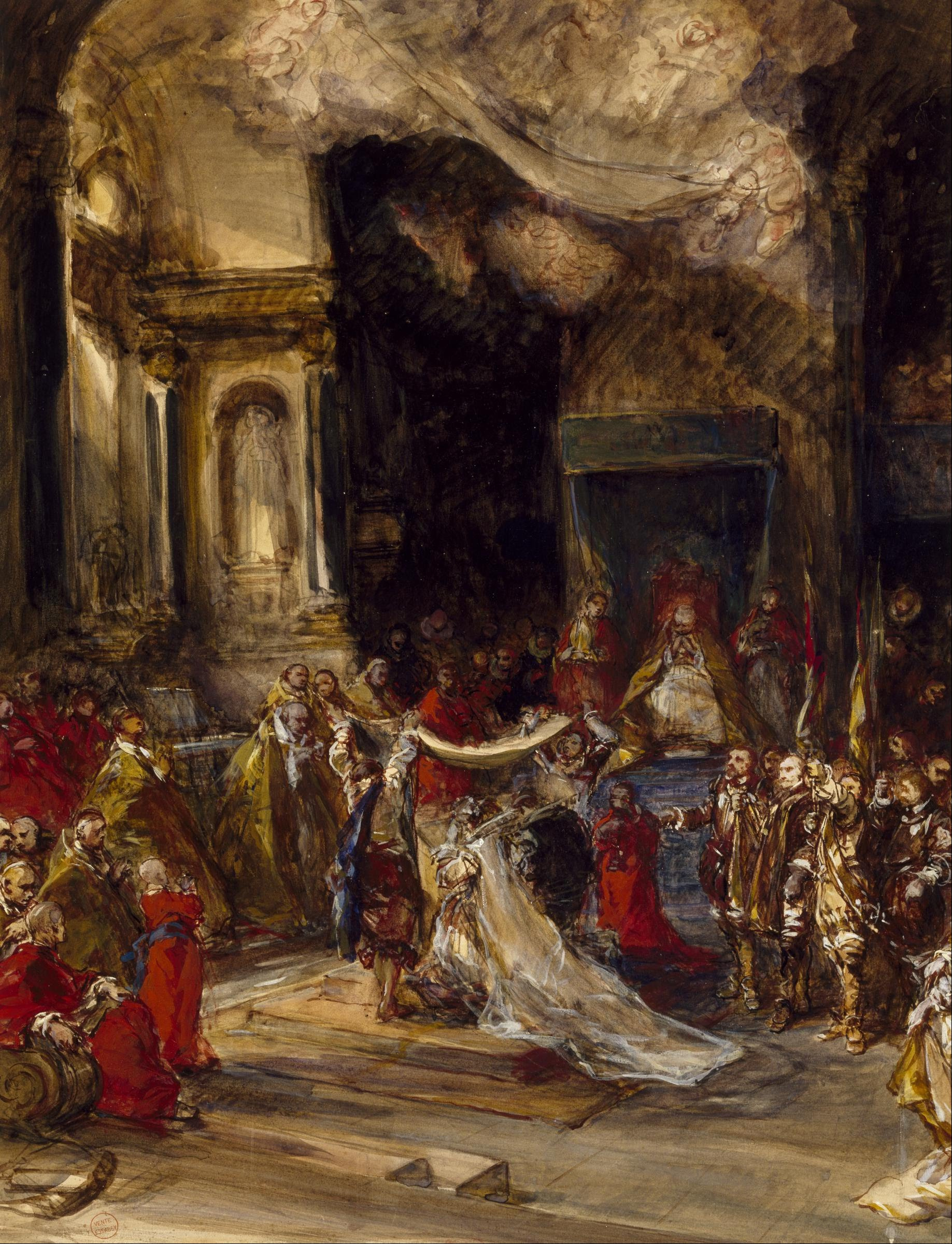 Eugène Isabey - A Royal Marriage Scene - Google Art Project