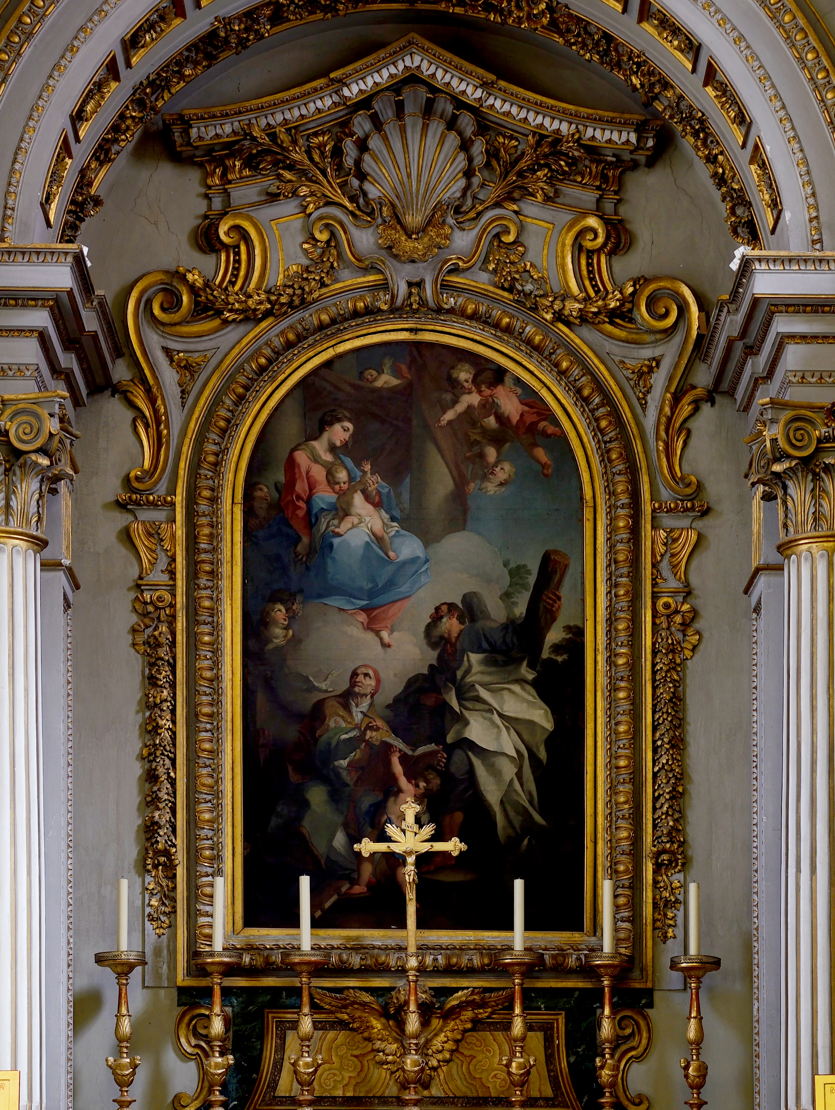 Framwork of the altar in San Gregorio al Celio (Rome)
