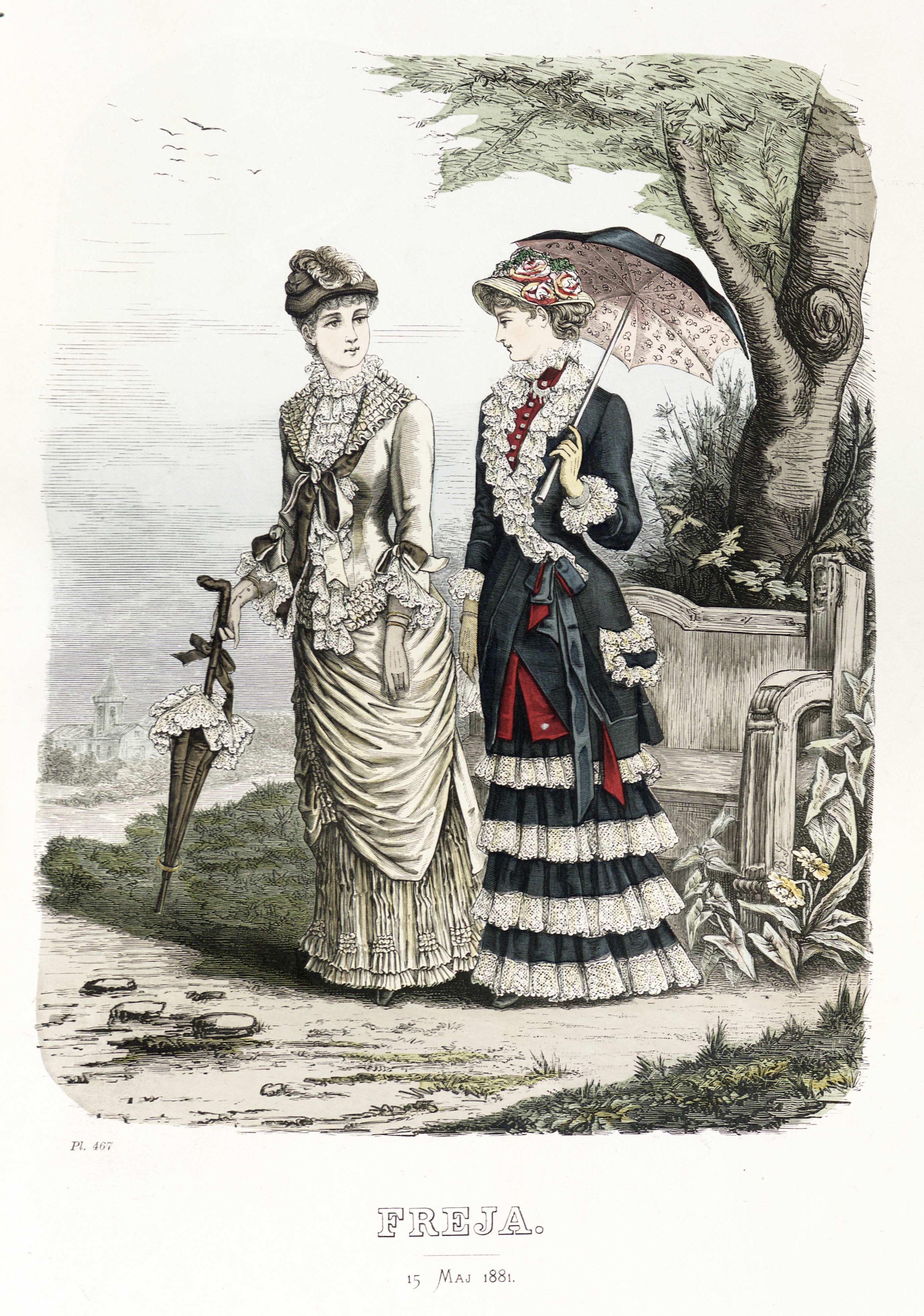 Freja- illustrerad skandinavisk modetidning 1881, illustration nr 10