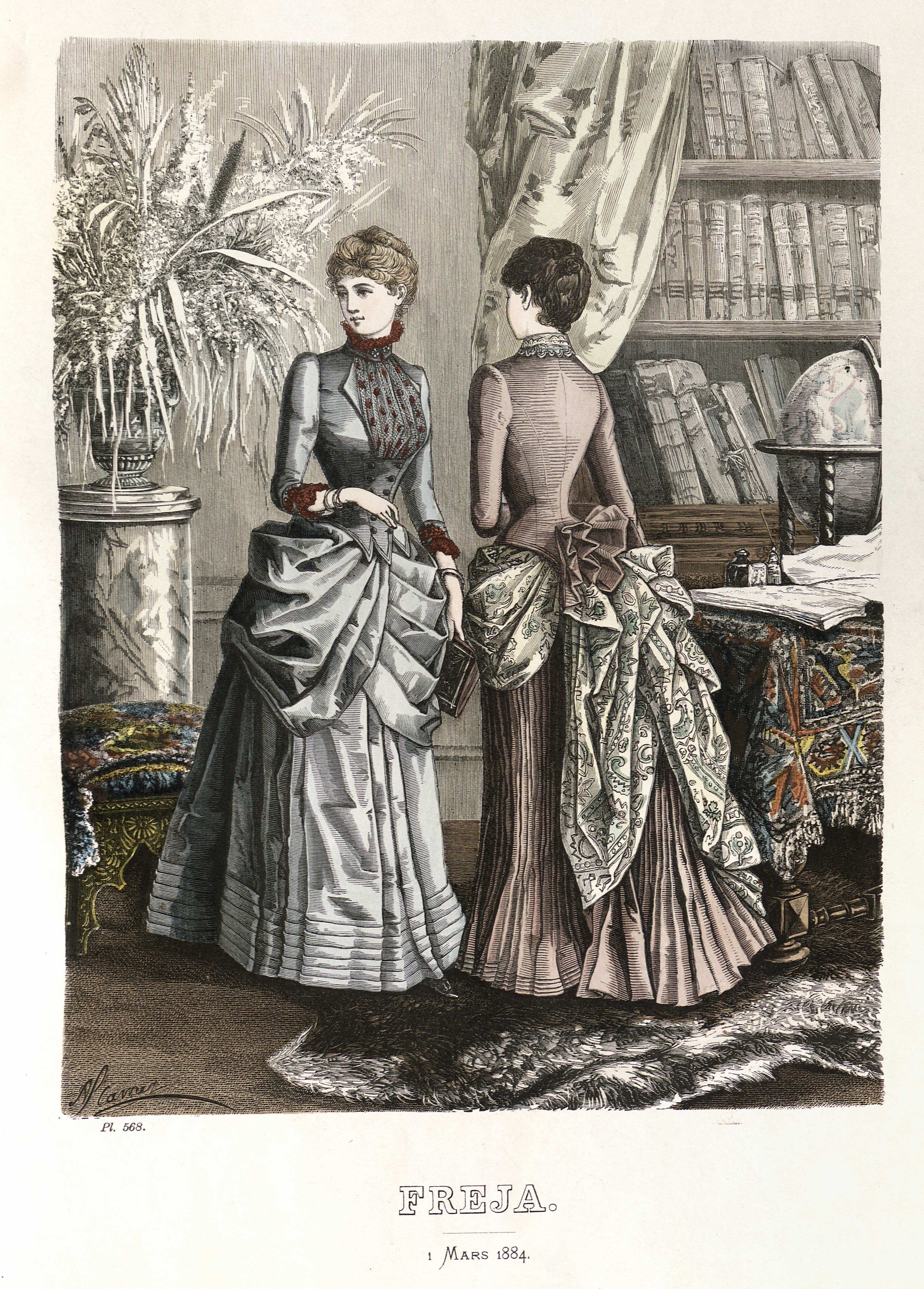 Freja- illustrerad skandinavisk modetidning 1884, illustration nr 5