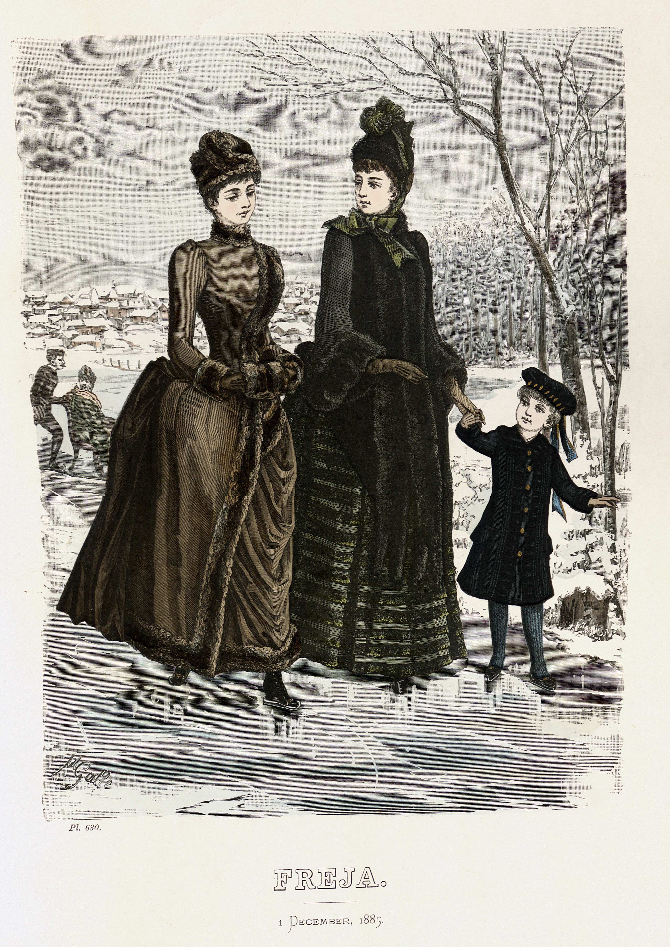 Freja- illustrerad skandinavisk modetidning 1885, illustration nr 23