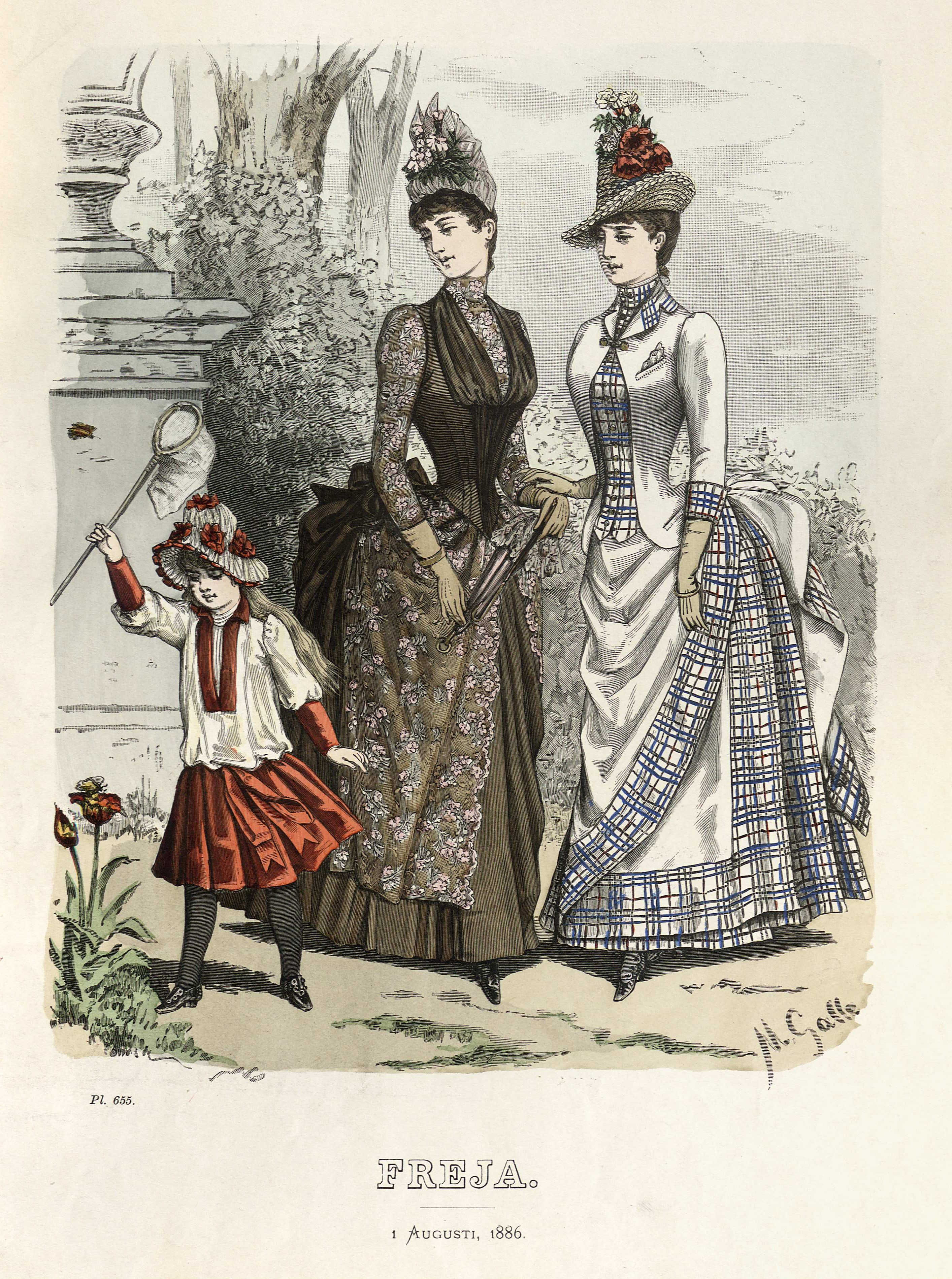 Freja- illustrerad skandinavisk modetidning 1886, illustration nr 15