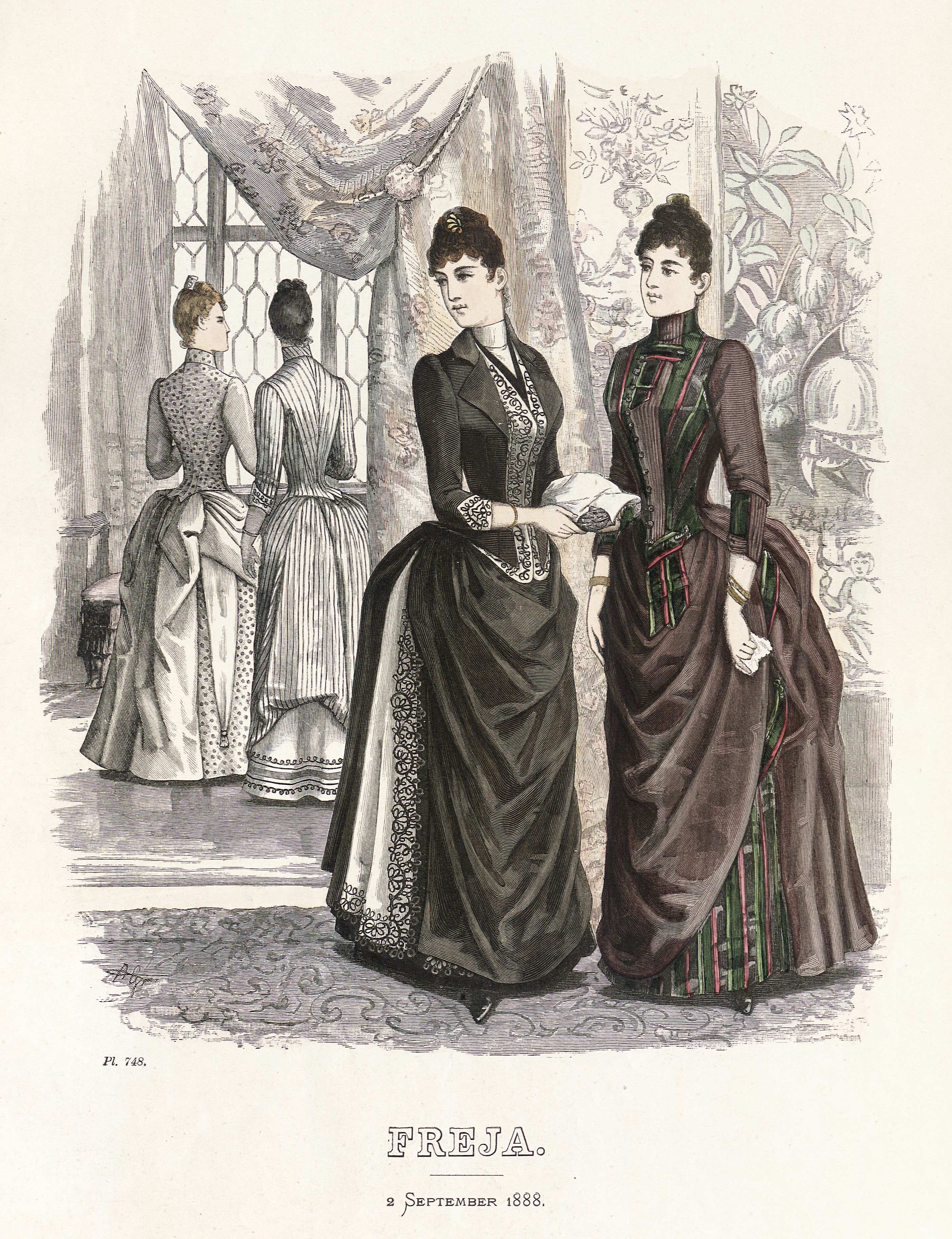 Freja- illustrerad skandinavisk modetidning 1888, illustration nr 17