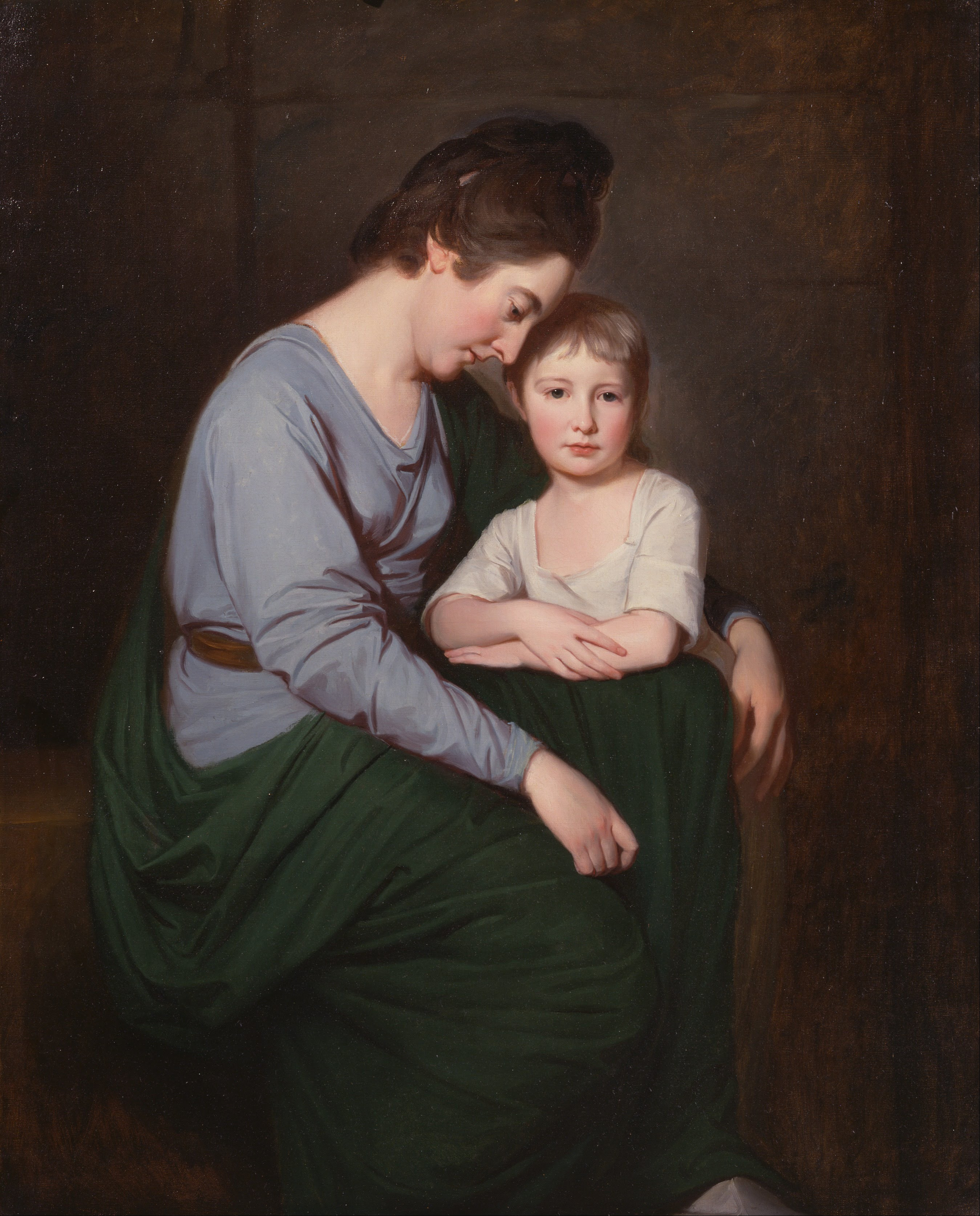 George Romney - Ann Wilson with Her Daughter, Sybil - Google Art Project