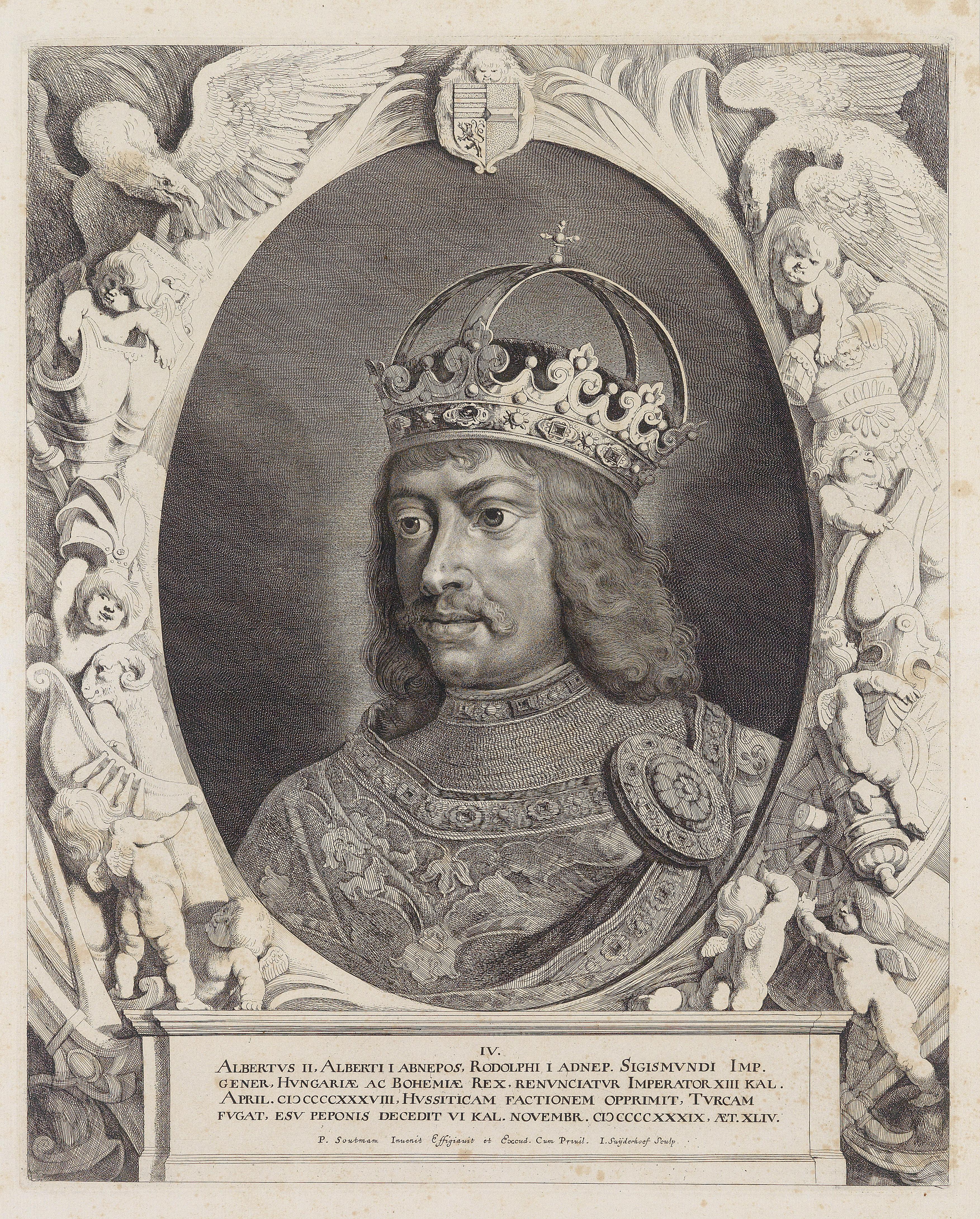 Habsburger-Portraits (van Sompel nach Sutman) c1640 Albrecht II