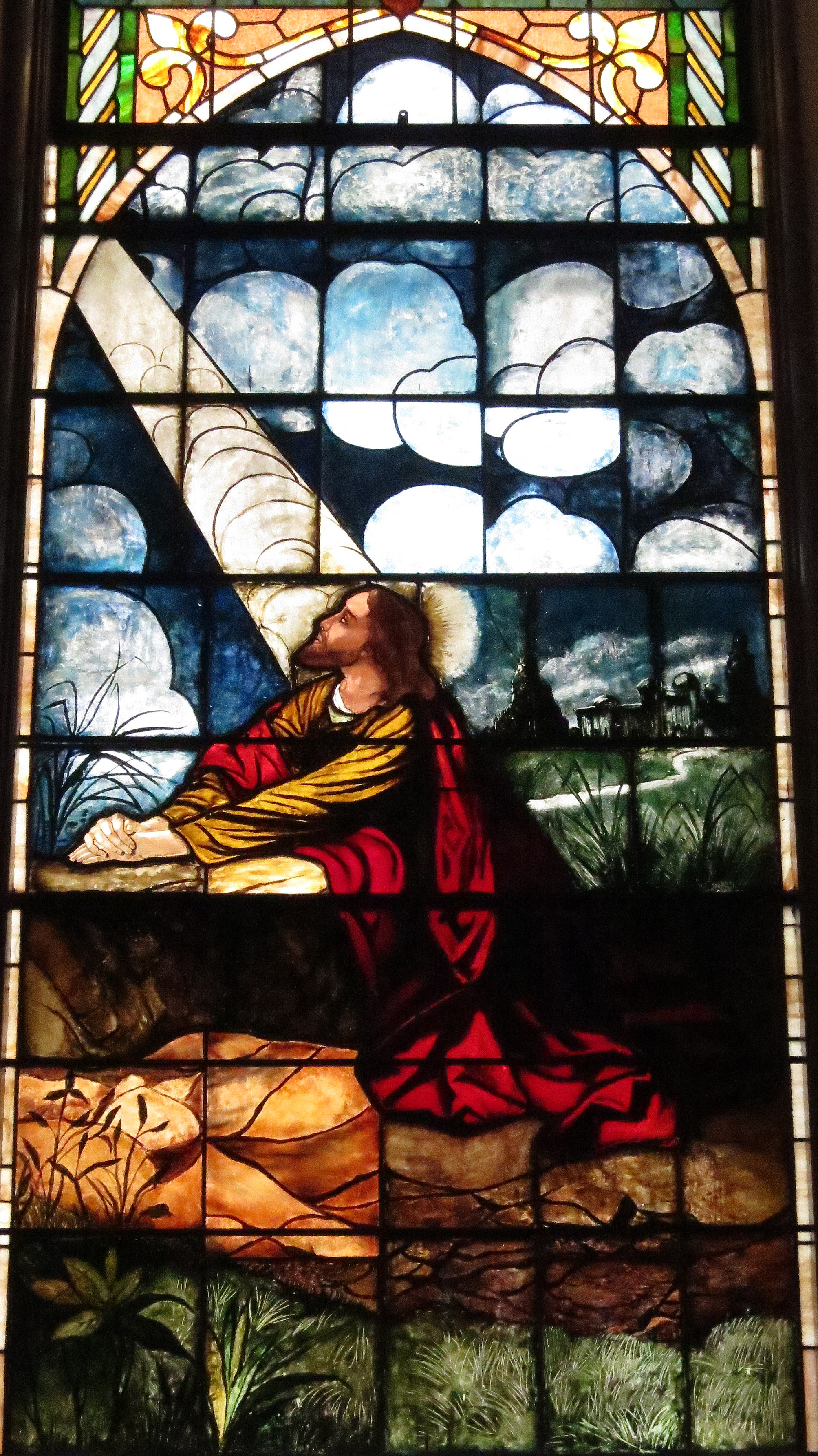 Holy Cross-Immaculata Church (Cincinnati, Ohio) - stained glass, the Agony in the Garden