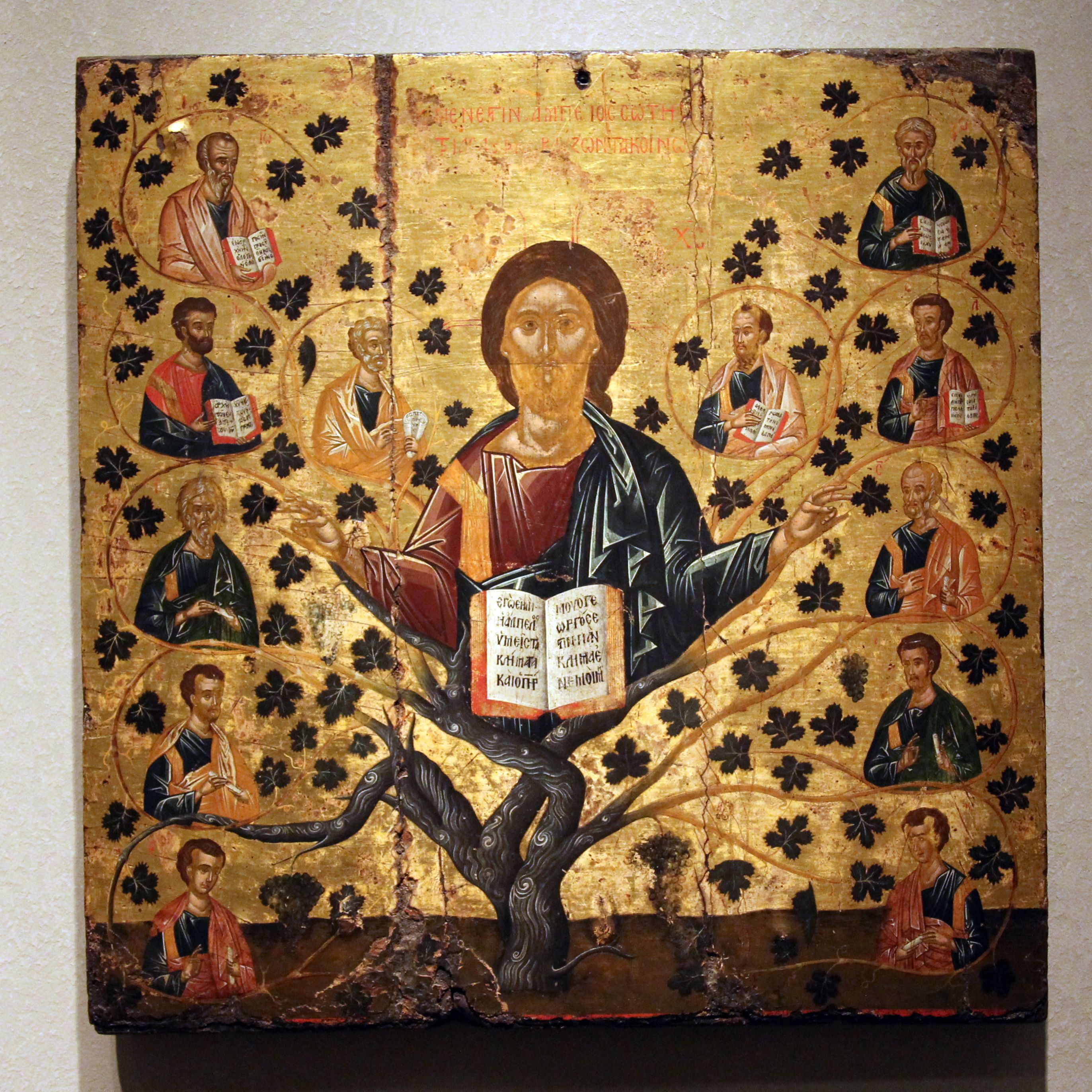 Icon with Christ the Vine (16th c.) (8384468942)