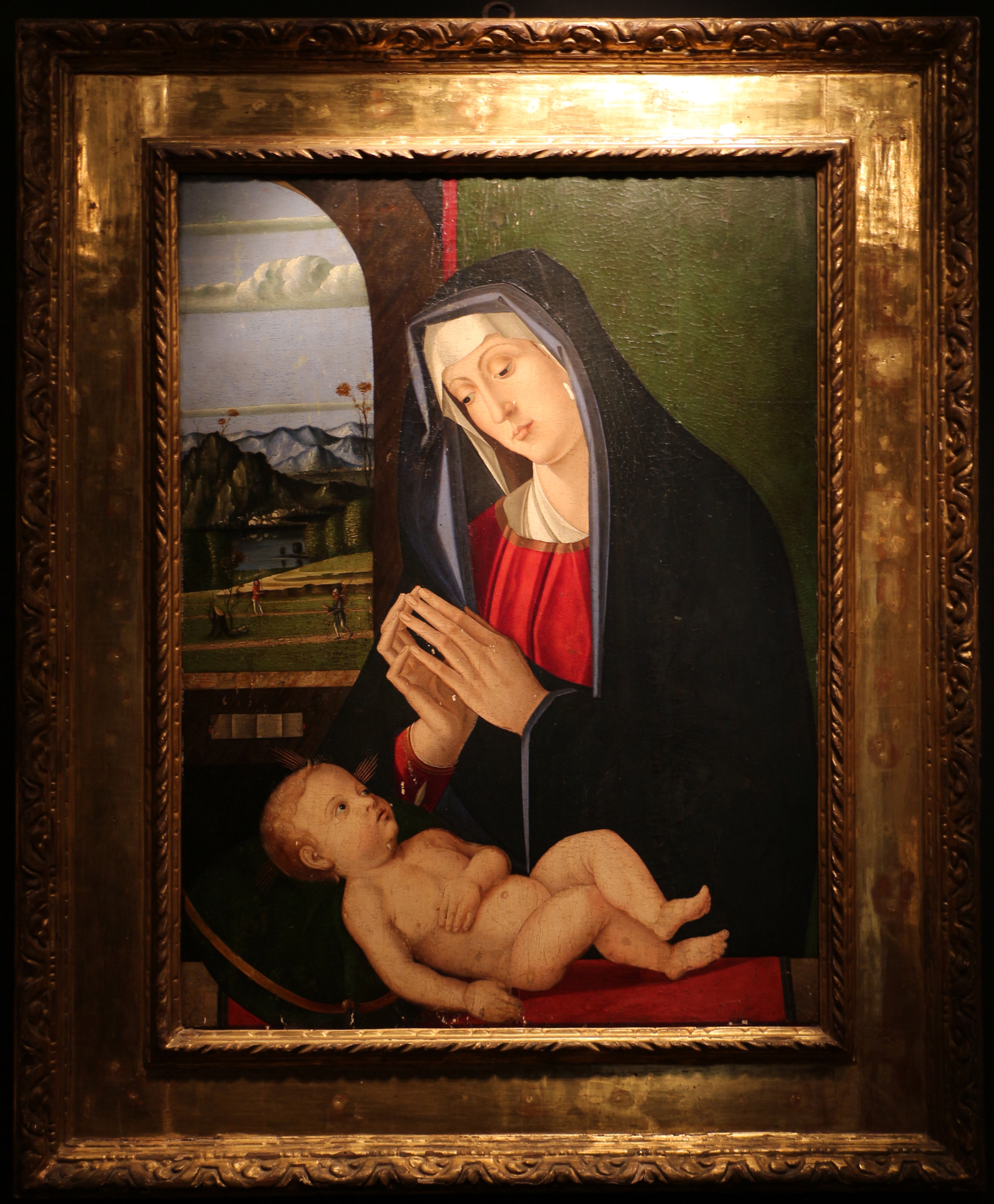 Jacopo da valenza, madonna col bambino, 1485