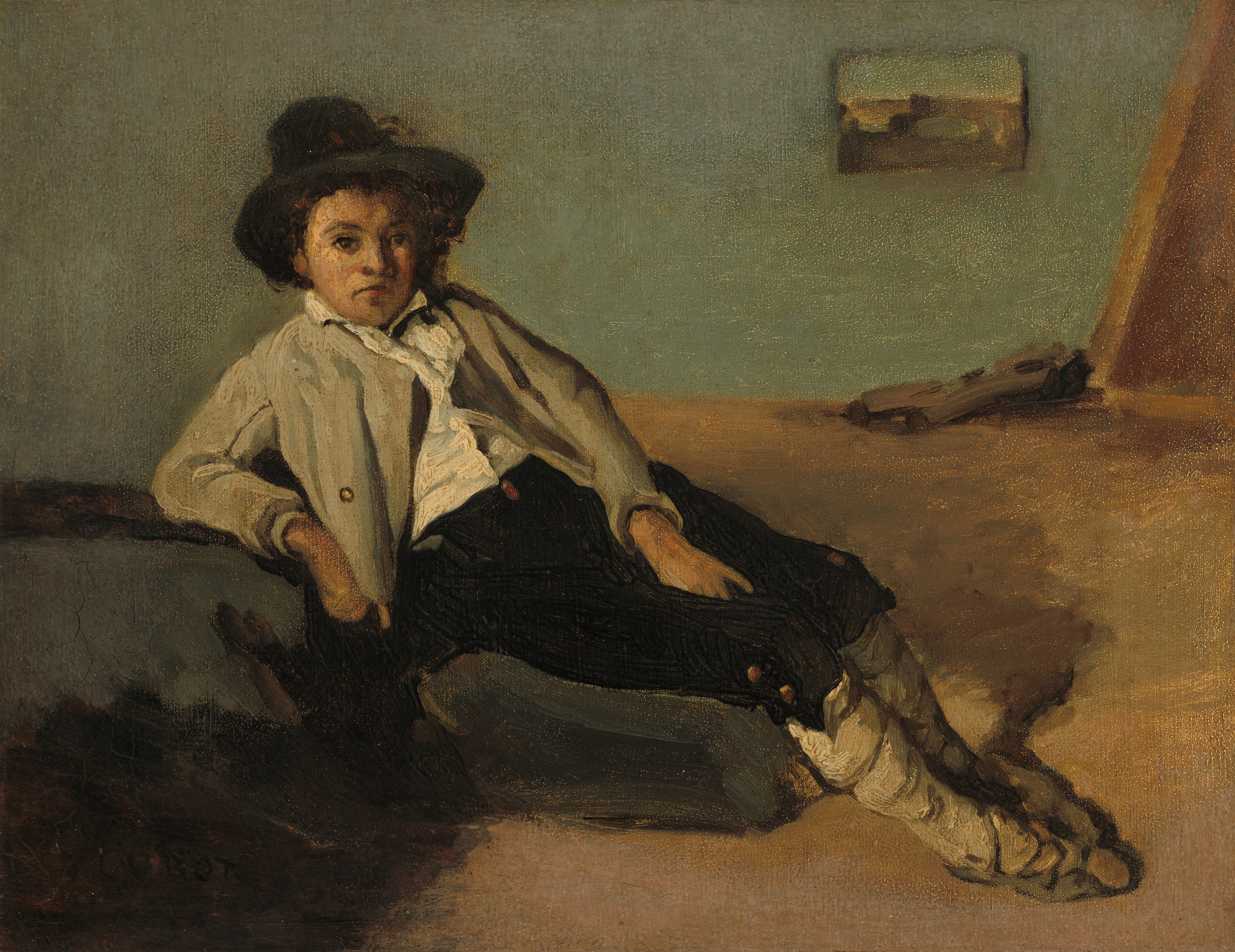 Jean-Baptiste Camille Corot - Italien garçon paysan
