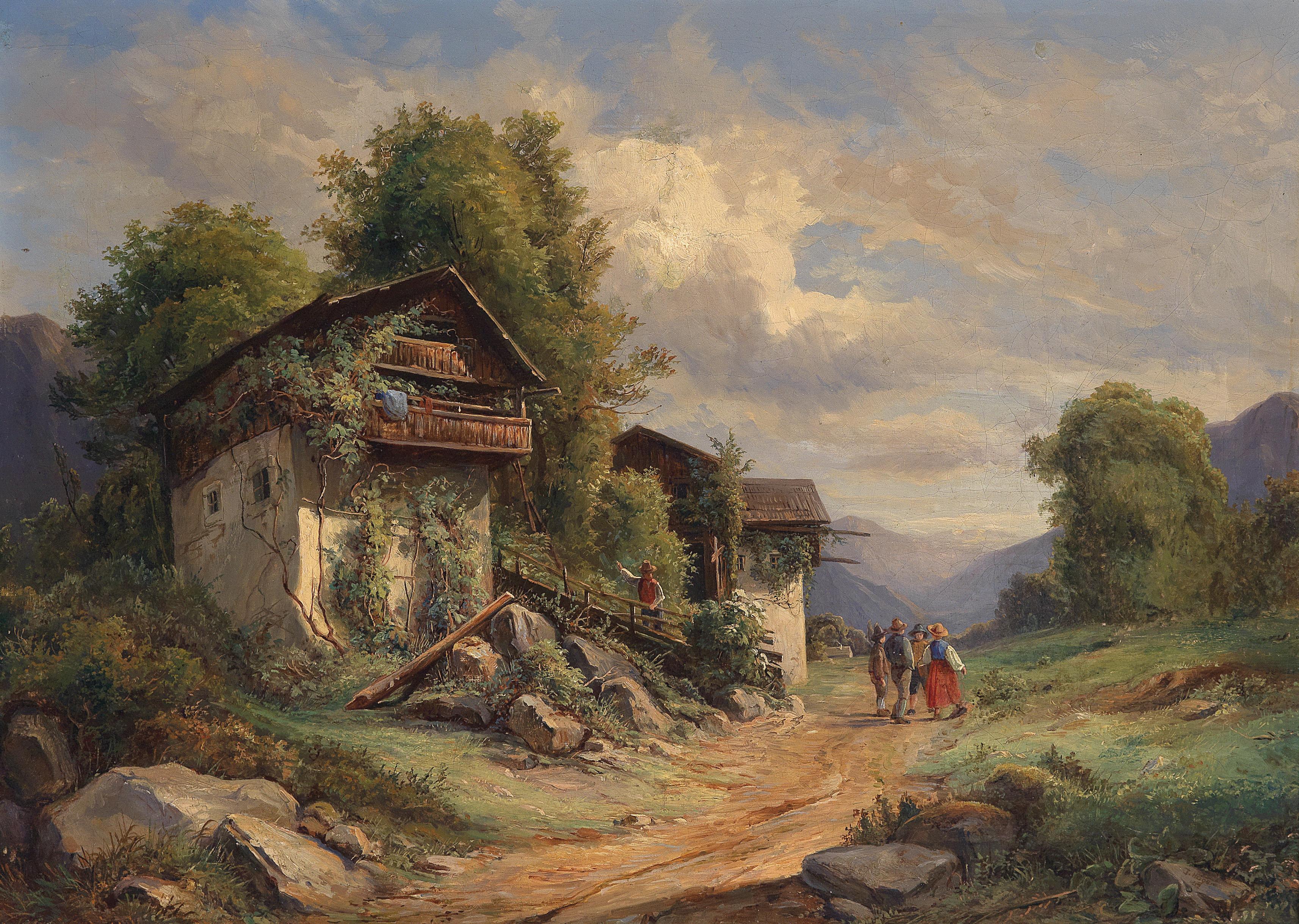 Joseph Höger Ländliche Idylle 1852