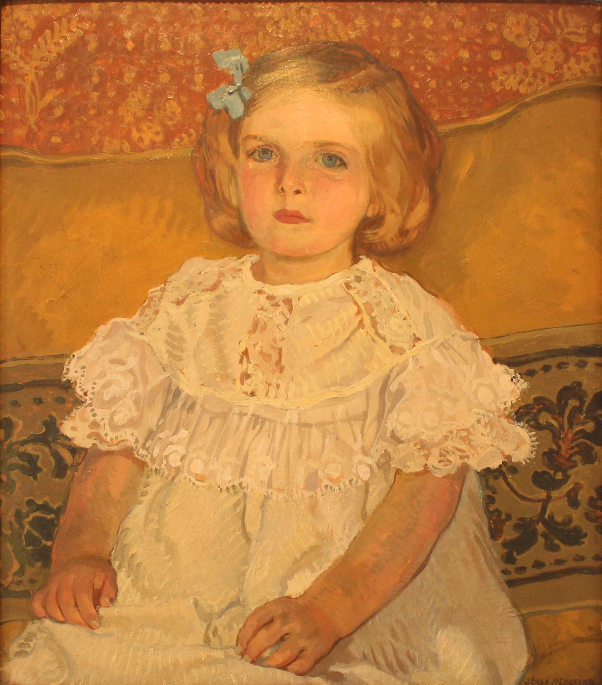 Jozef Mehoffer Portret dziewczynki