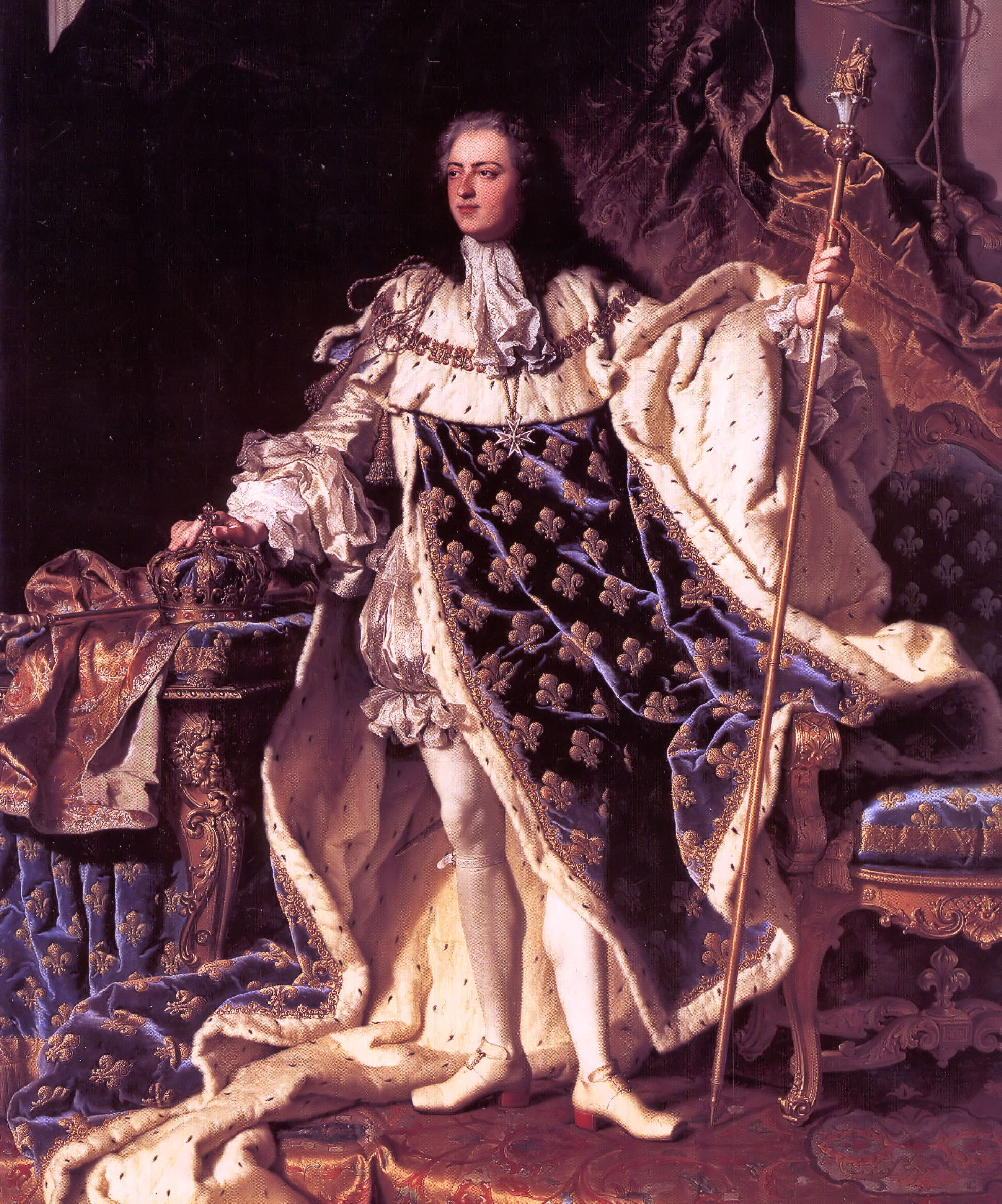 Koning Louis XV; Hyacinthe Rigaud