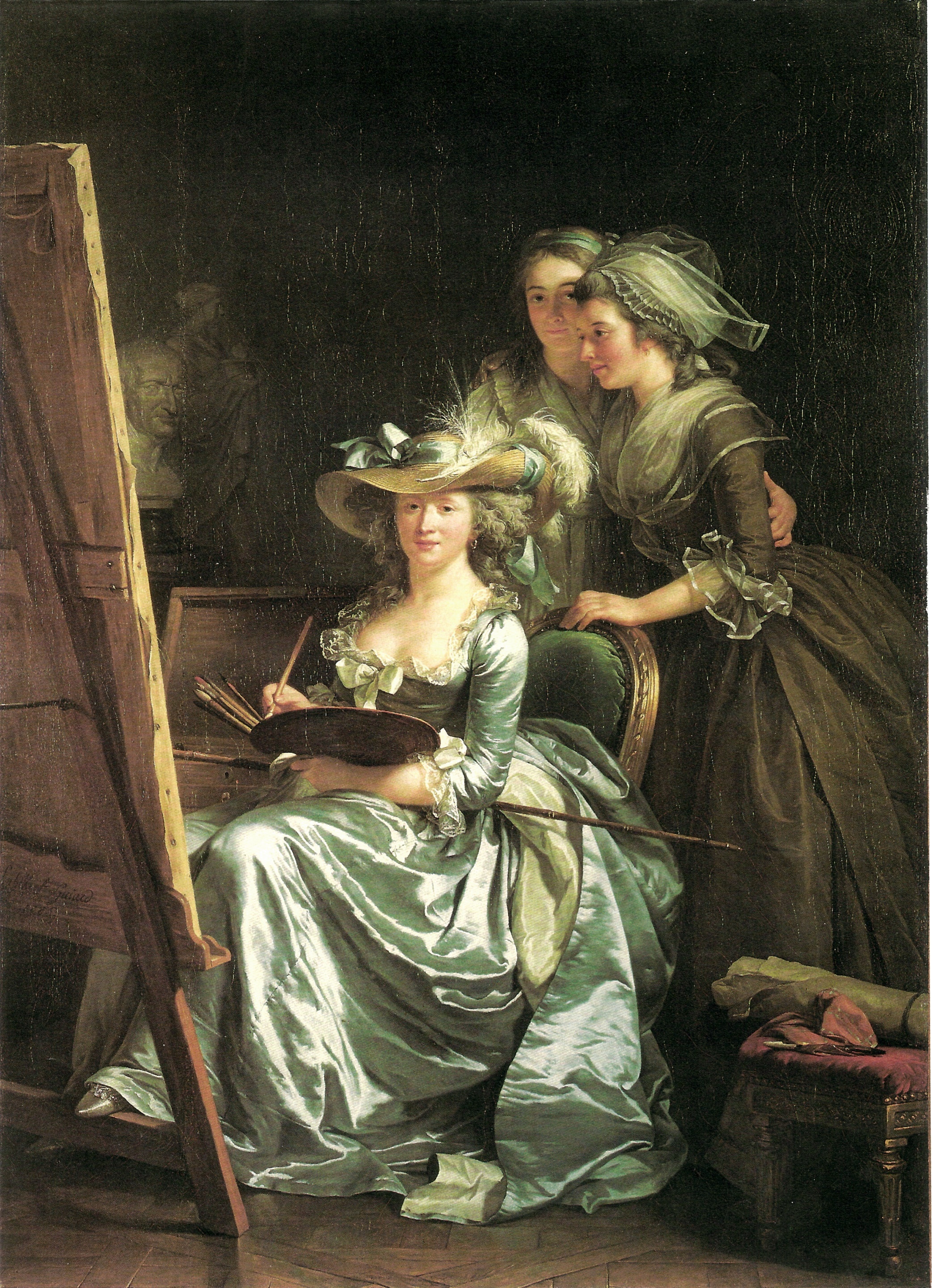 Labille-Guiard, Self-portrait with two pupils