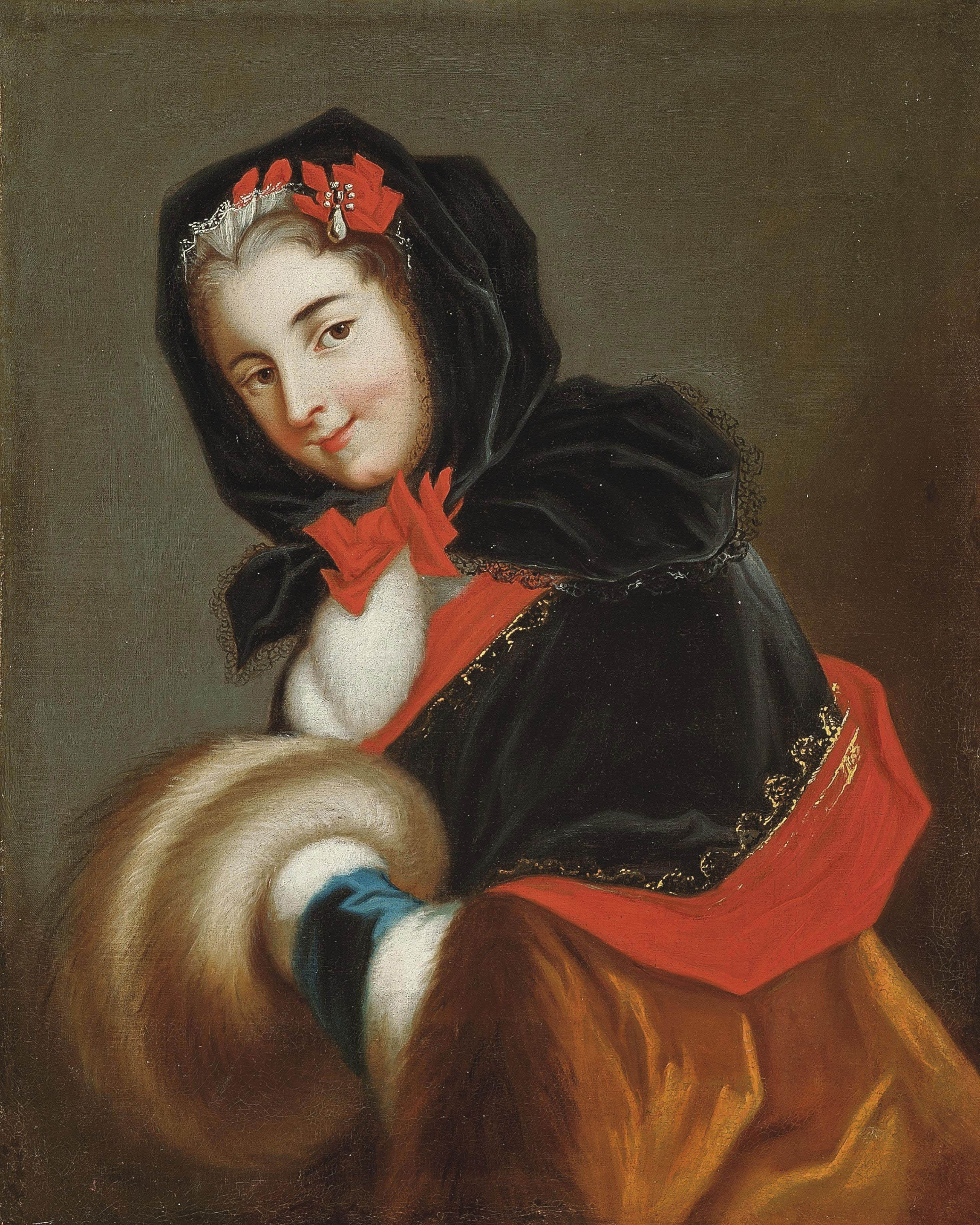 Louise Henriette de Bourbon with muff
