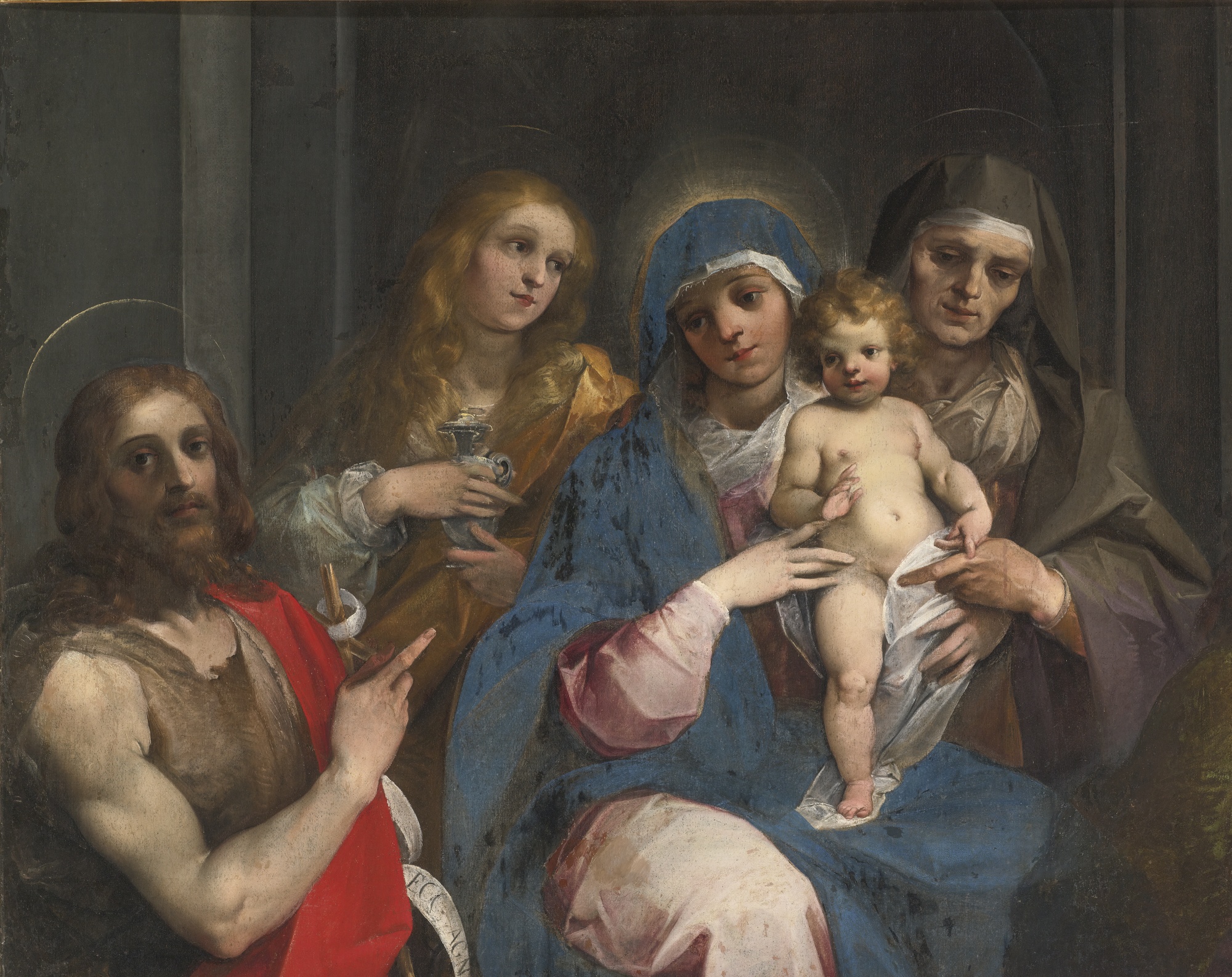Madonna and Child with Saint John the Baptist, Mary Magdalen and Saint Anne