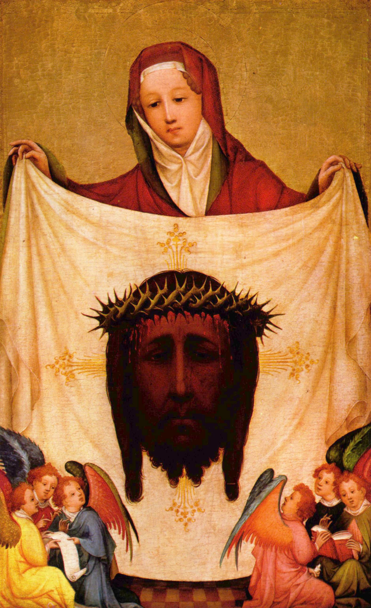 Meister der Heiligen Veronika - Hl. Veronika mit dem Schweißtuch Christi - Alte Pinakothek