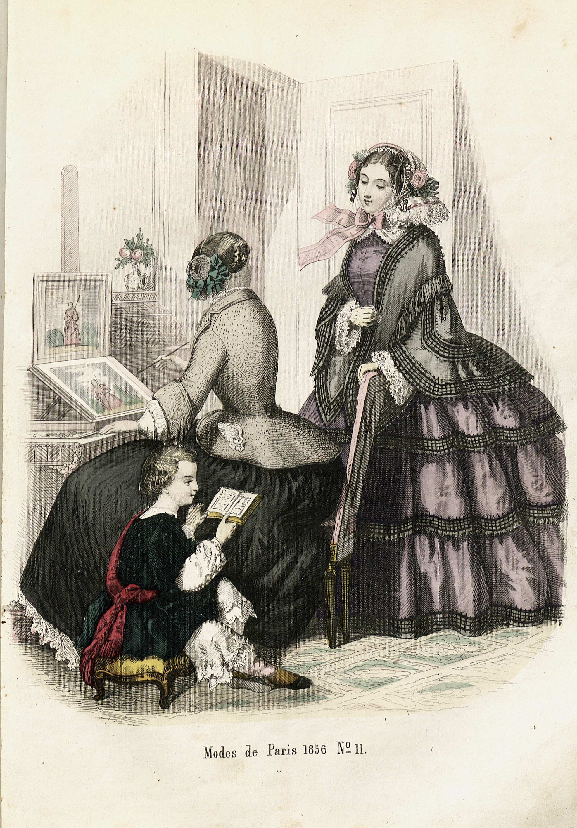 Penelope- Nyaste journal för damer 1856, illustration nr 11