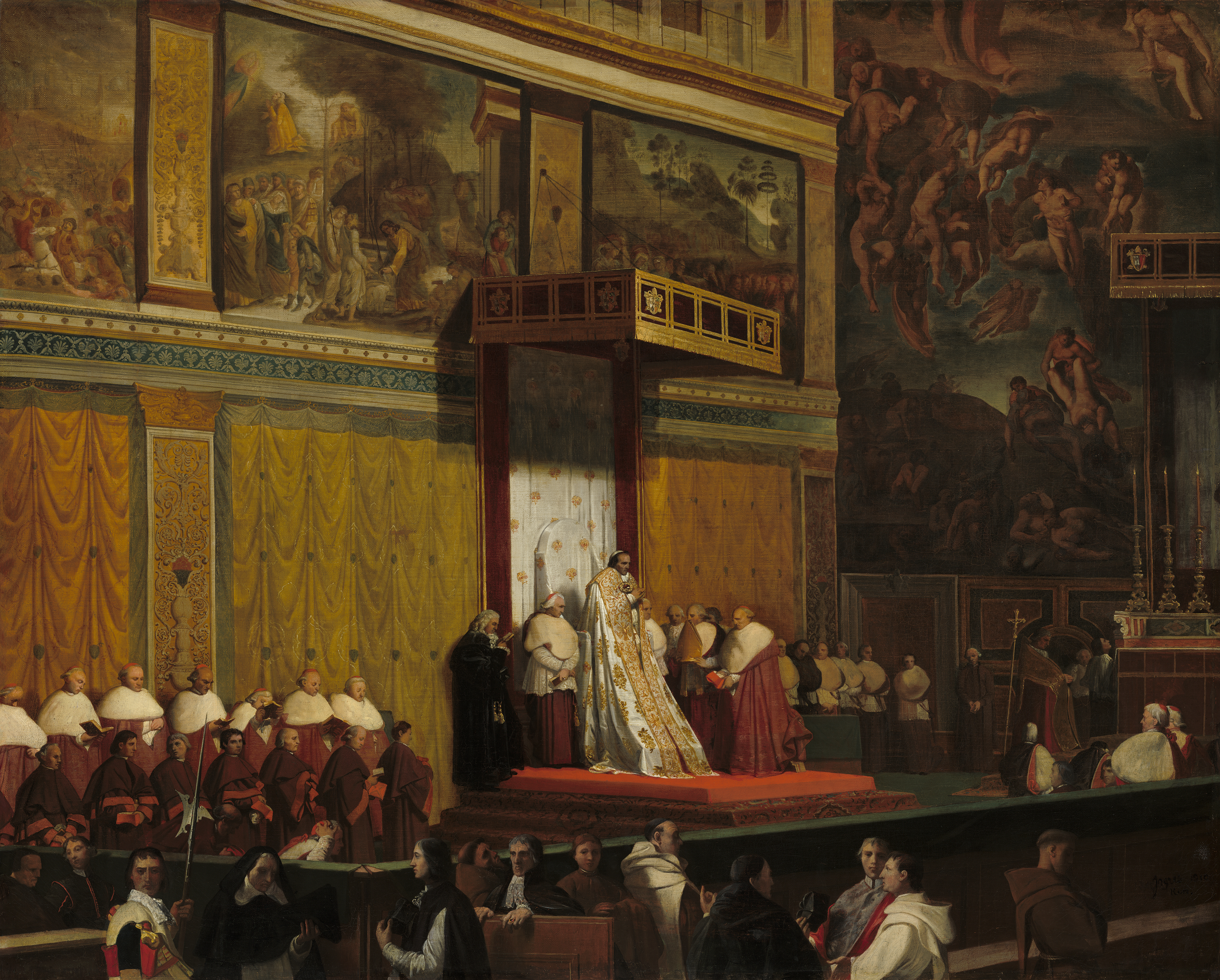 Pope Pius VII in the Sistine Chapel A29940