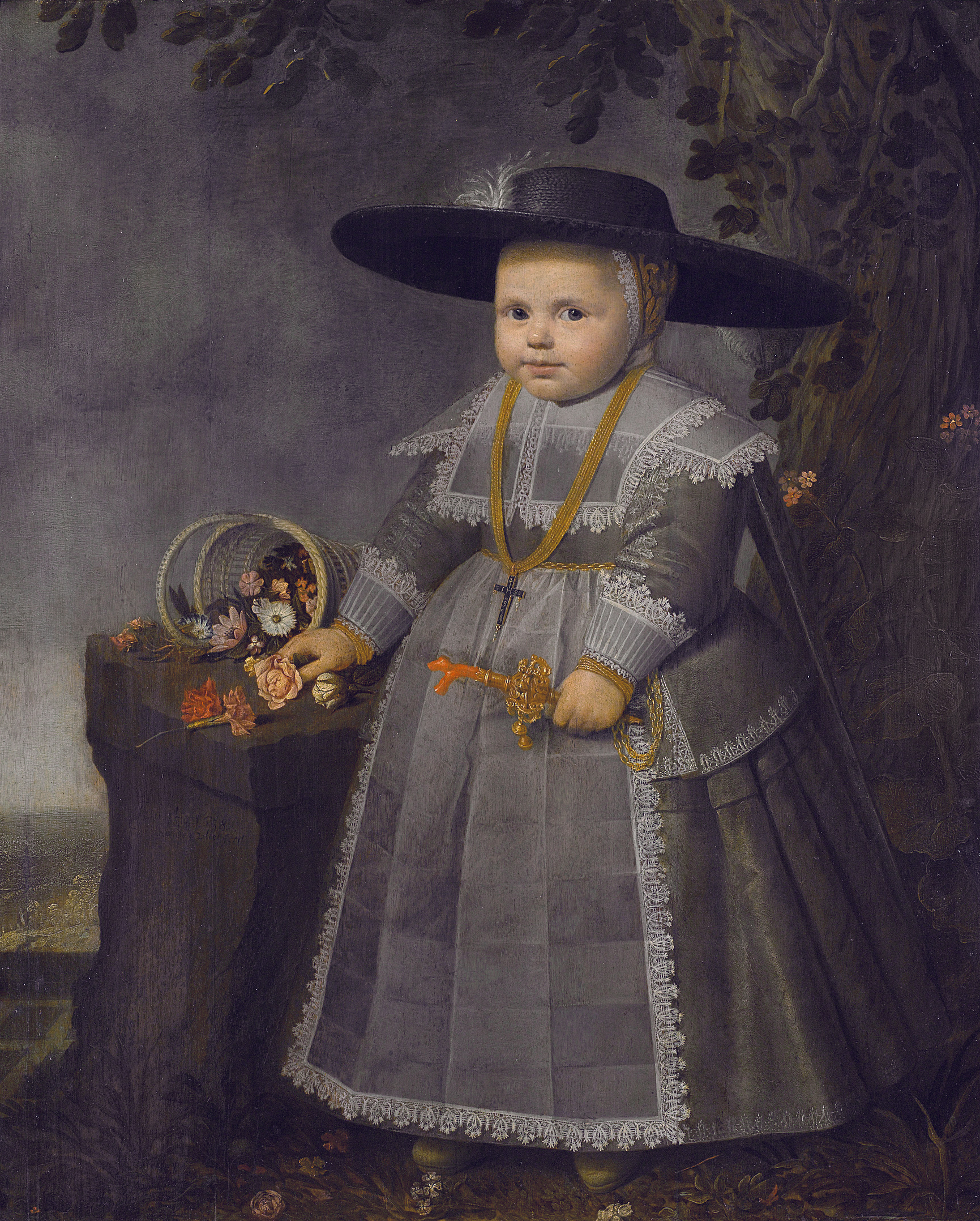 Portrait of a little boy, by Willem van der Vliet