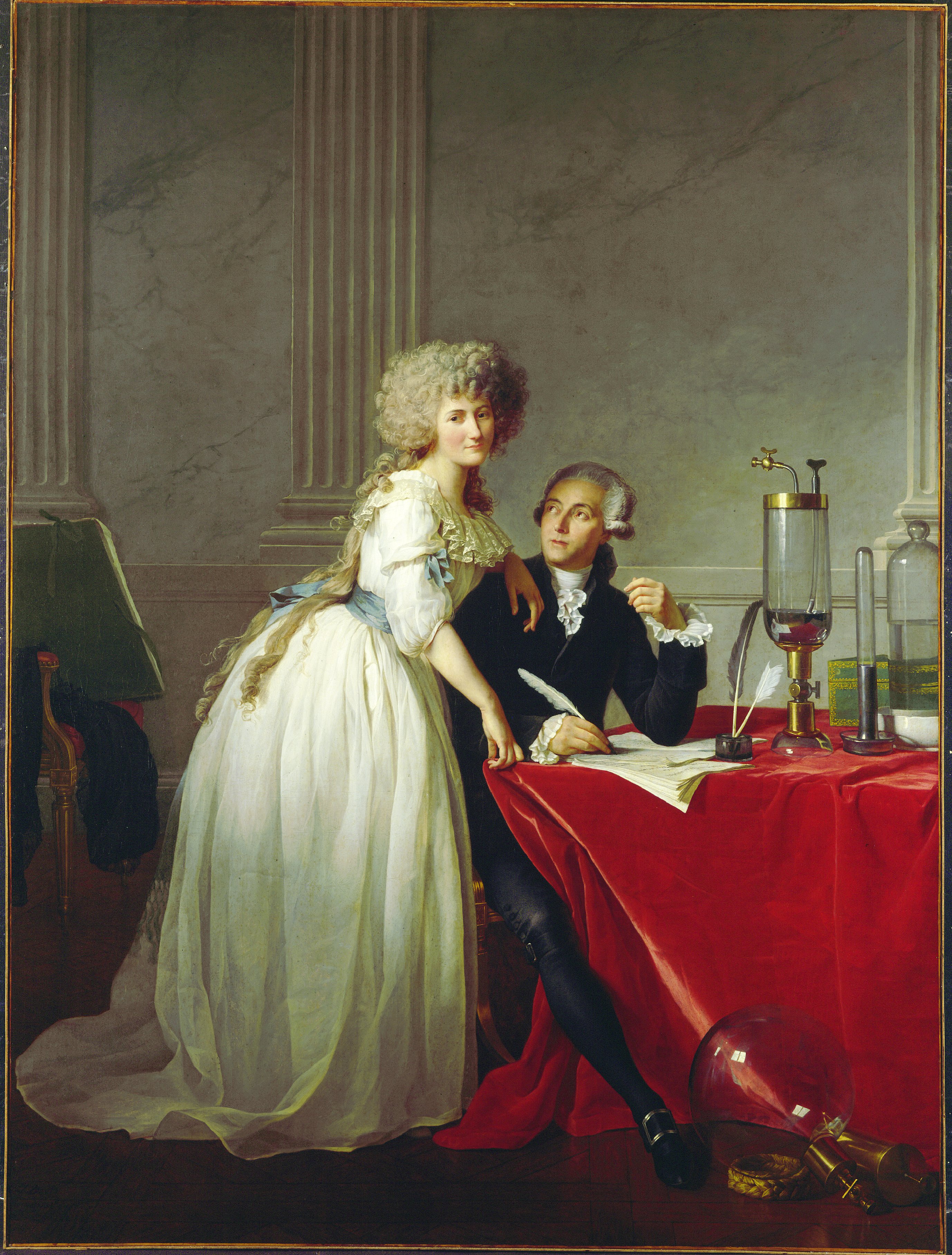 Portrait of Antoine-Laurent Lavoisier and his wife