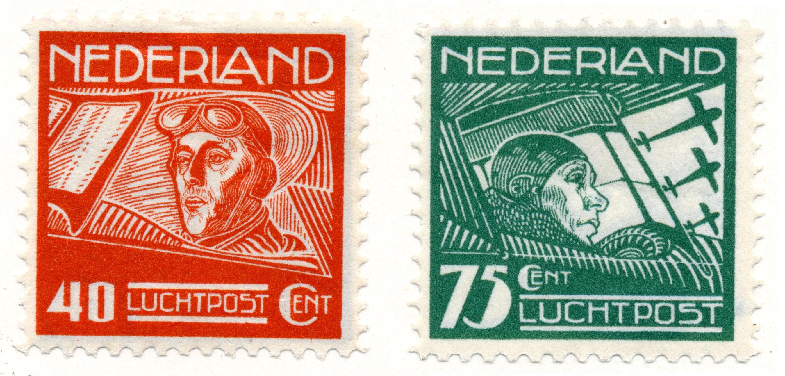 Postzegel NL 1928 L nr4-5