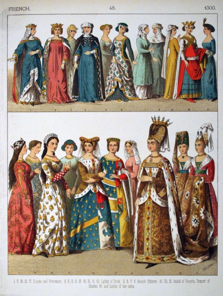 1300, French. - 048 - Costumes of All Nations (1882)