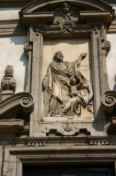 8304 Milano - San Giuseppe - Luigi Scorzini (1799-1839), Sacra famiglia - Foto Giovanni Dall'Orto - 14-Apr-2007