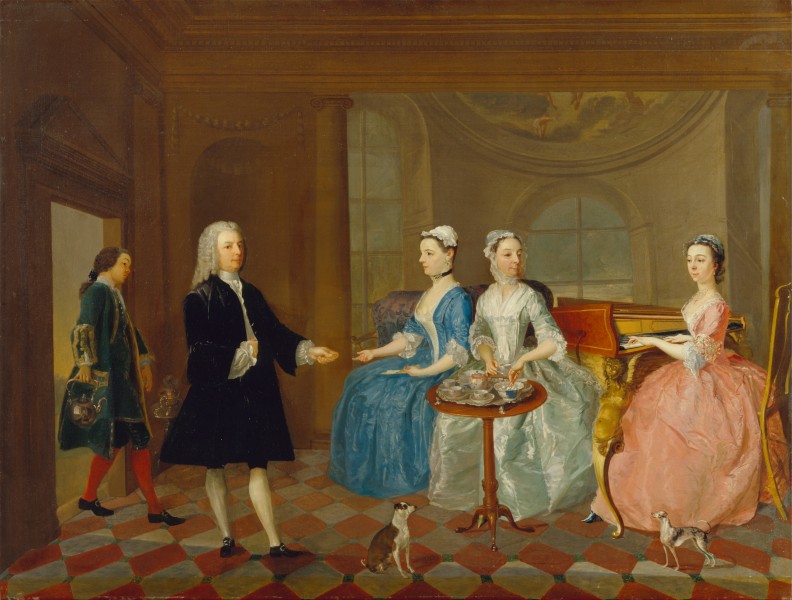 A Family Being Served with Tea - Google Art Project