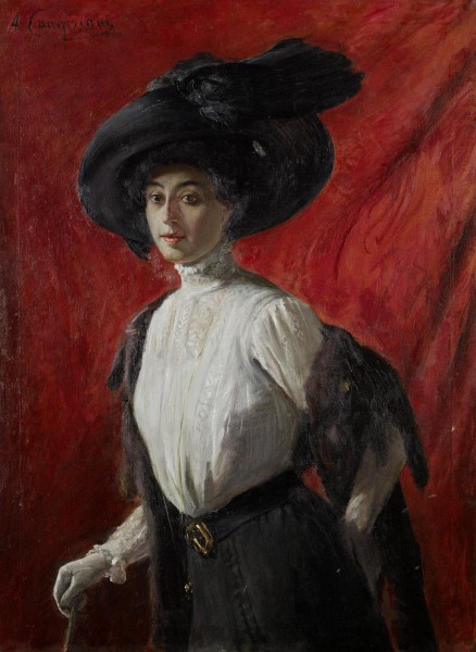 Alceste Campriani Portrait Adelina Campriani 1910