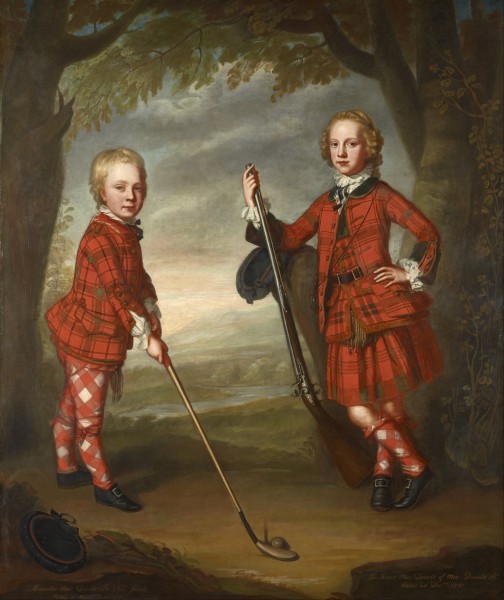 Attributed to William Mosman - Sir James Macdonald 1741 - 1765 and Sir Alexander Macdonald 1744 - 1810 - Google Art Project