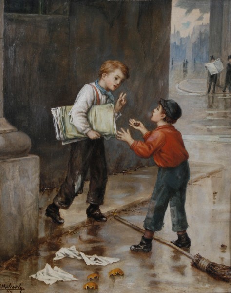 Augustus Edwin Mulready Luck in a Moment 1874