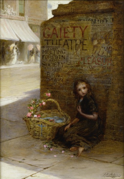 Augustus Edwin Mulready The flower girl 1872