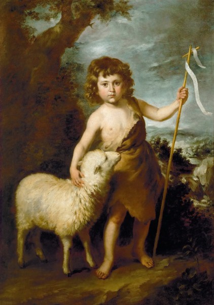Bartolomé Esteban Murillo - Juan el Bautista como un niño (KHM)