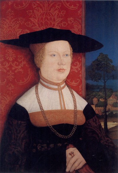 Bernhard Strigel Bildnis Margarethe Rott geb Vöhlin 1527