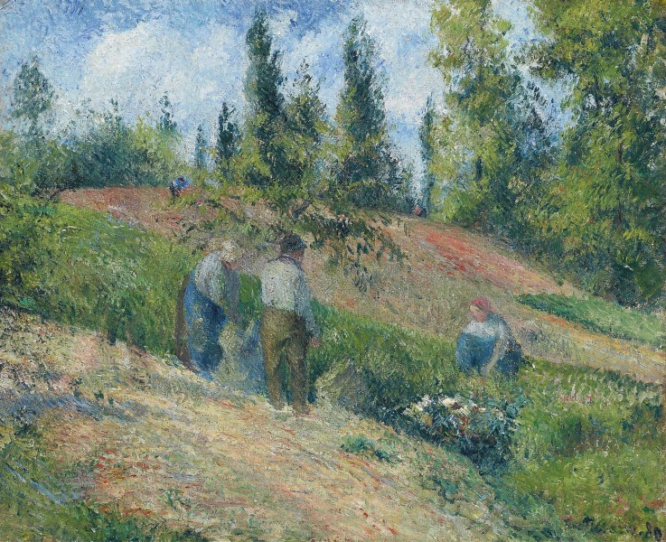 Camille Pissarro - La récolte, Pontoise (1880)
