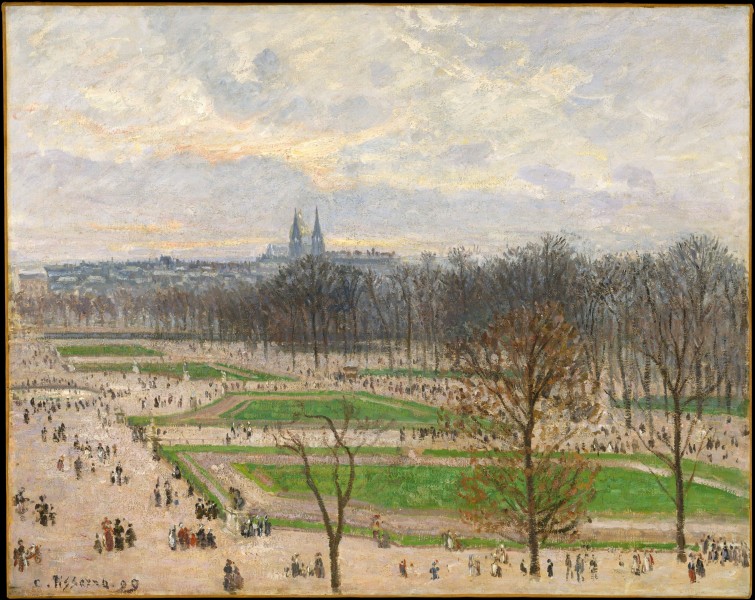 Camille Pissarro, The Garden of the Tuileries on a Winter Afternoon, 1899