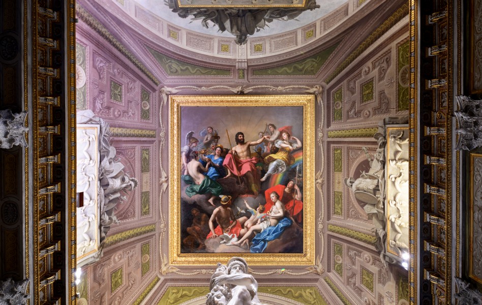 Ceiling of the room of the gladiator - Galleria Borghese (Rome)