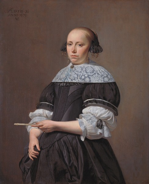 Cesar Boetius van Everdingen, Portrait of Elisabeth van Kessel, 1671