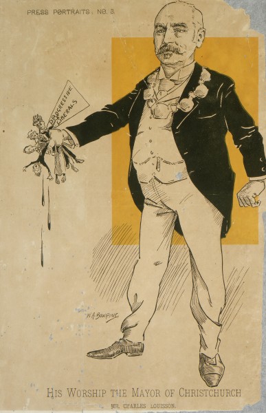 Charles Louisson caricature, 1899