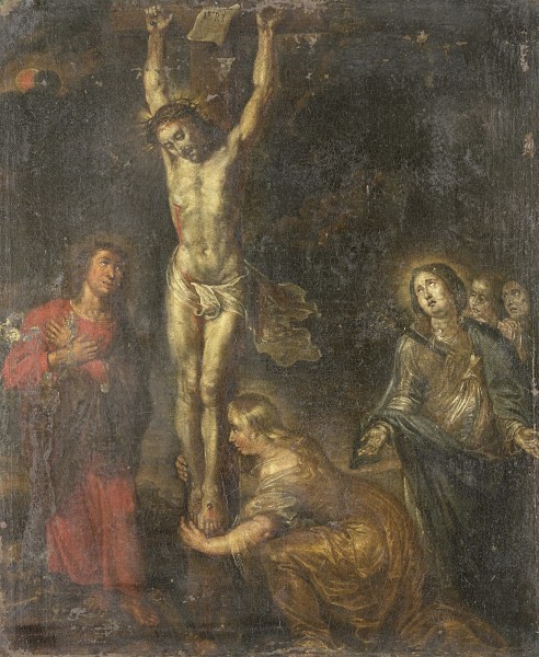 Christus aan het kruis Rijksmuseum SK-A-962-A